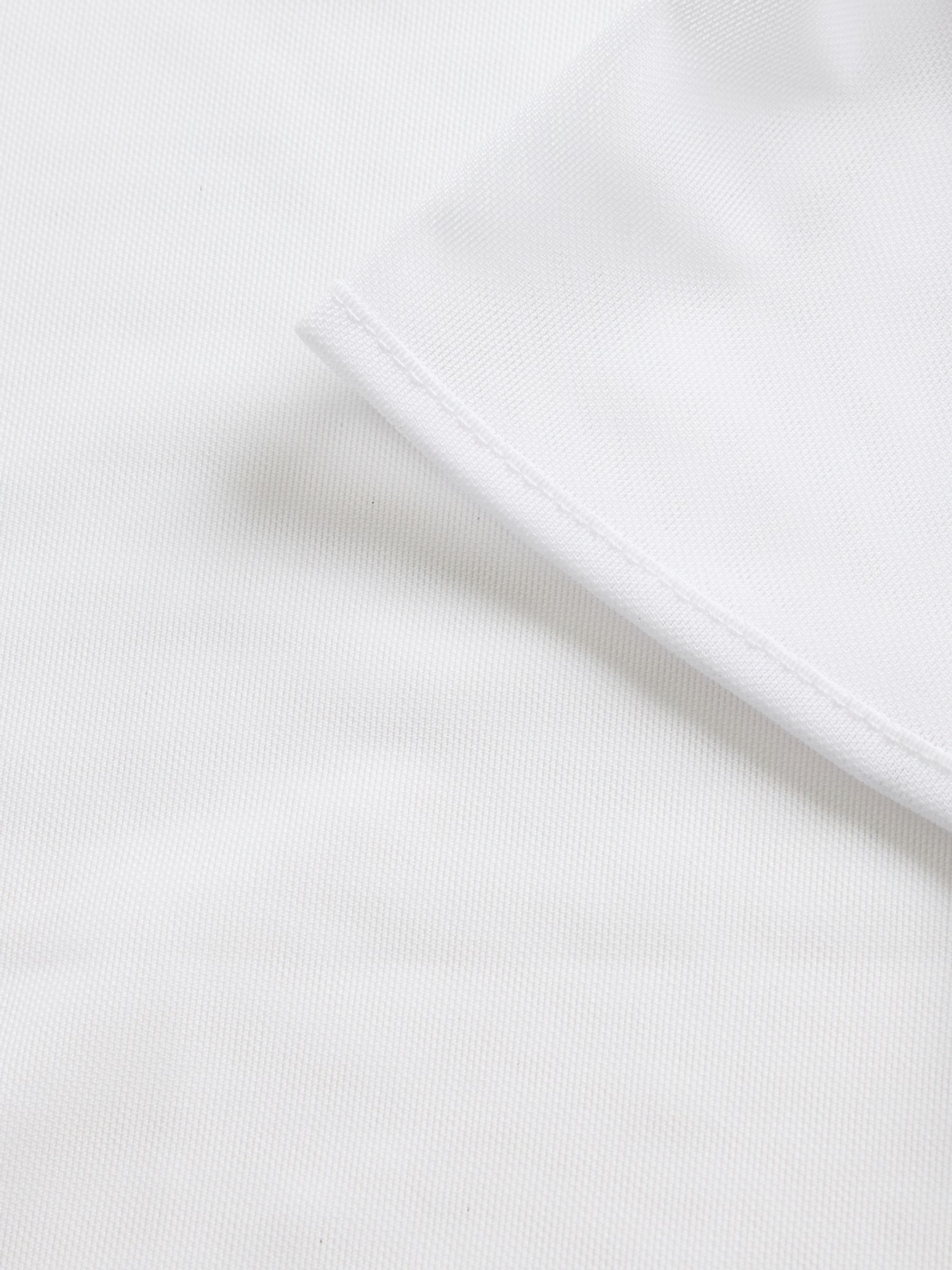 White Soft Stretch Mesh Cropped T-Shirt - Image 5 of 5