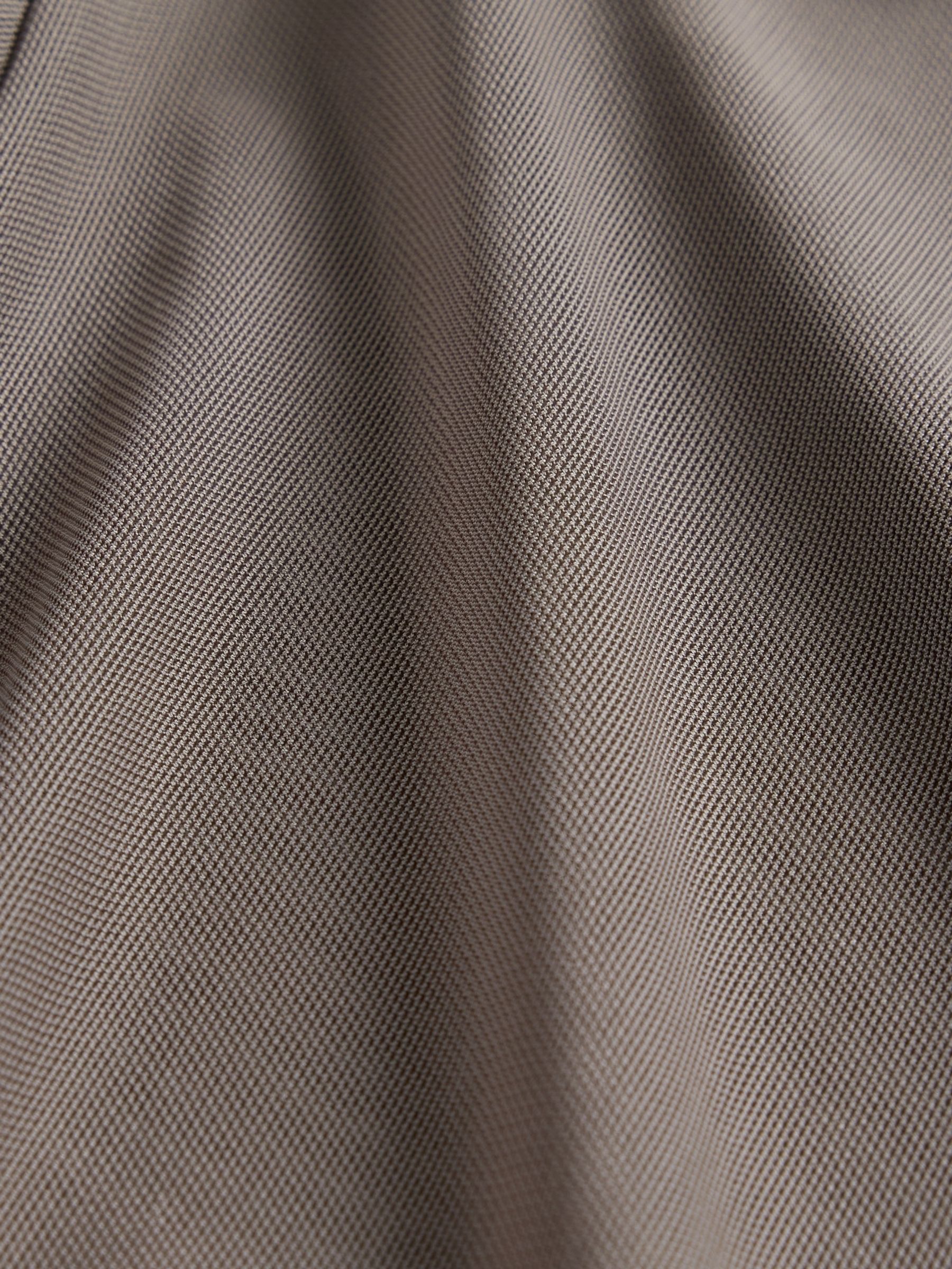 Brown Soft Stretch Mesh Cropped T-Shirt - Image 5 of 5