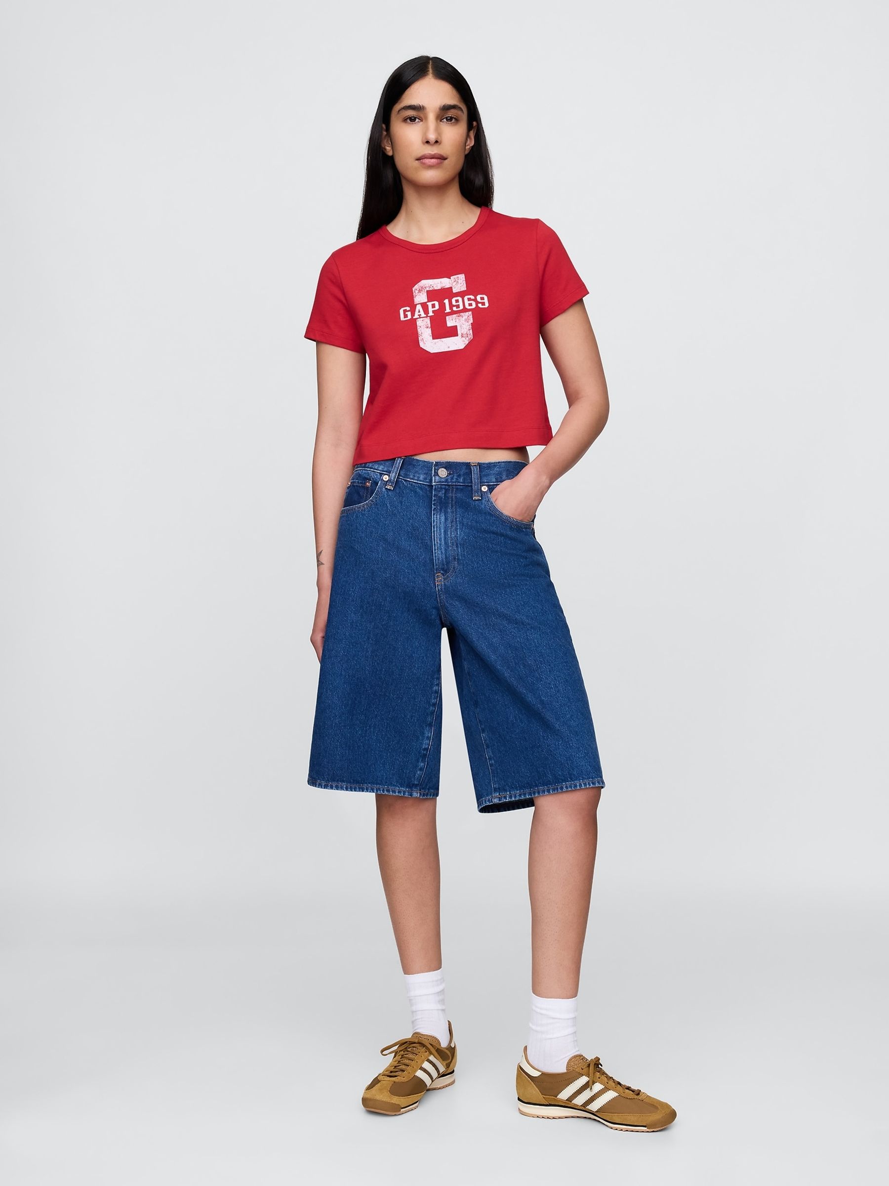 Red VintageSoft Cropped T-Shirt - Image 3 of 4