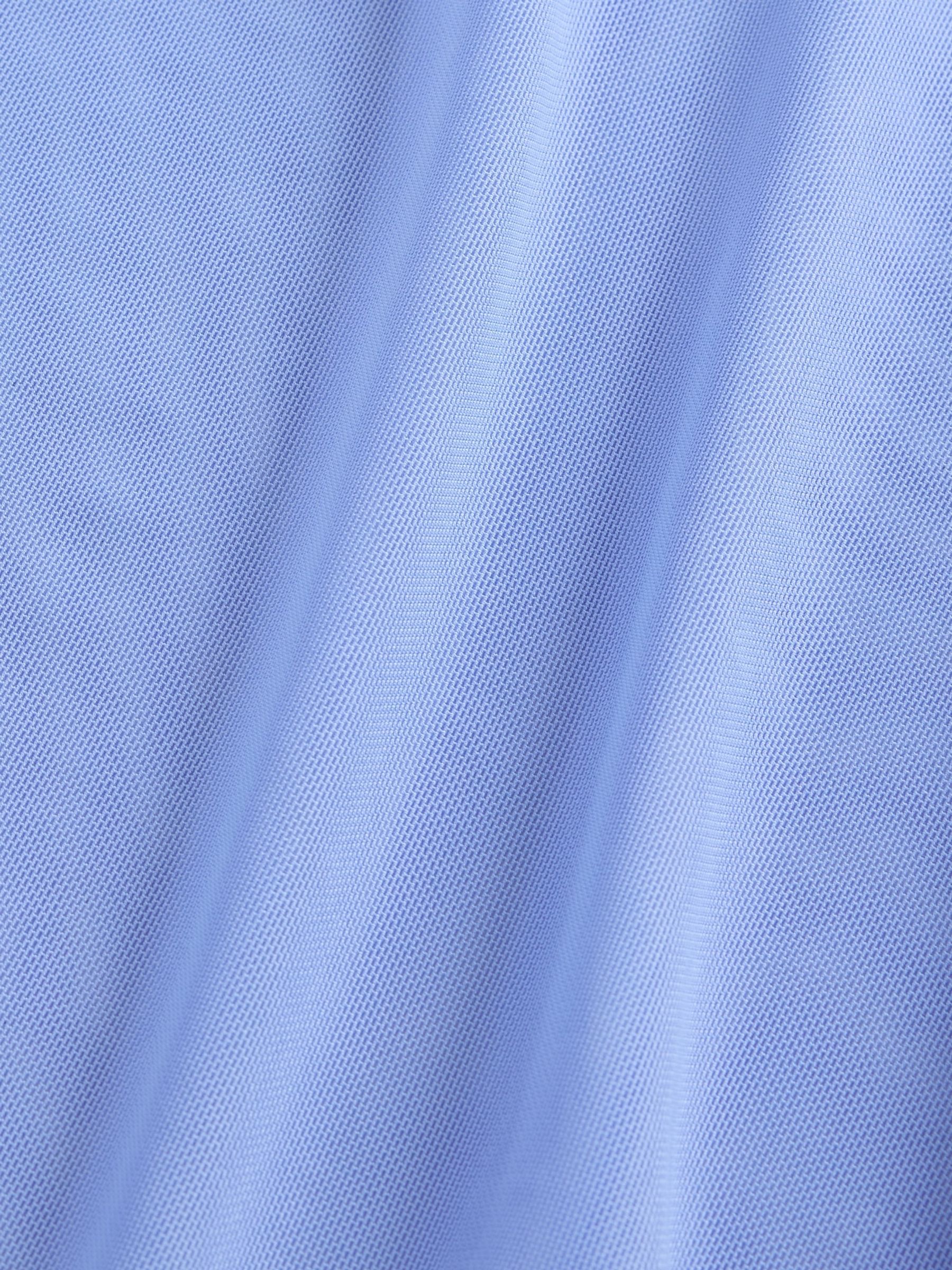Blue Soft Stretch Mesh Cropped T-Shirt - Image 5 of 5