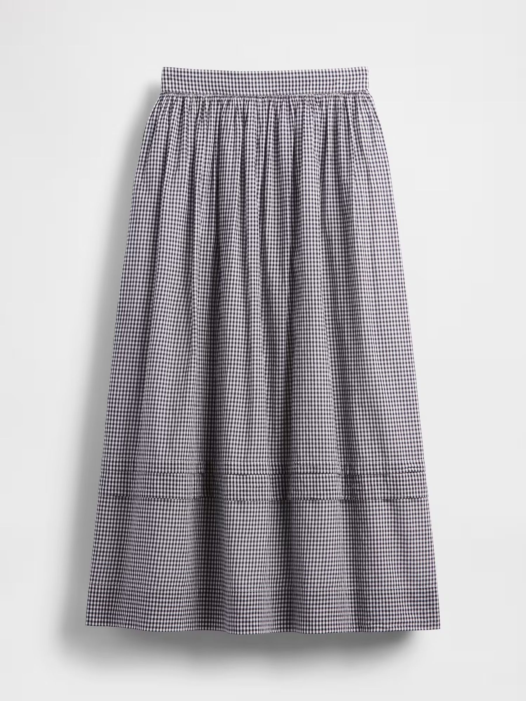 Blue DÔEN Gingham Maxi Skirt - Image 5 of 5