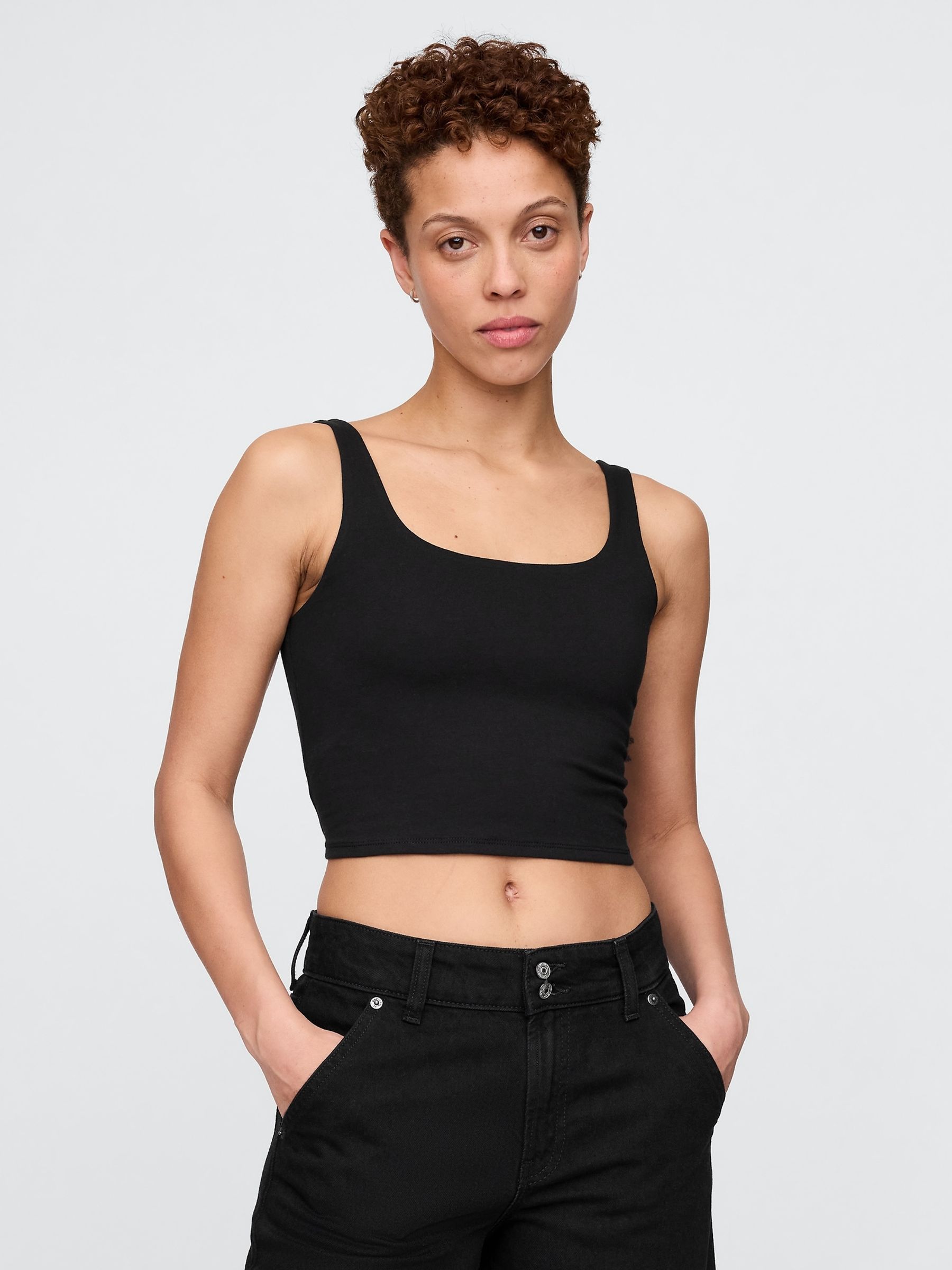 Black CloseKnit Jersey Brami - Image 1 of 4