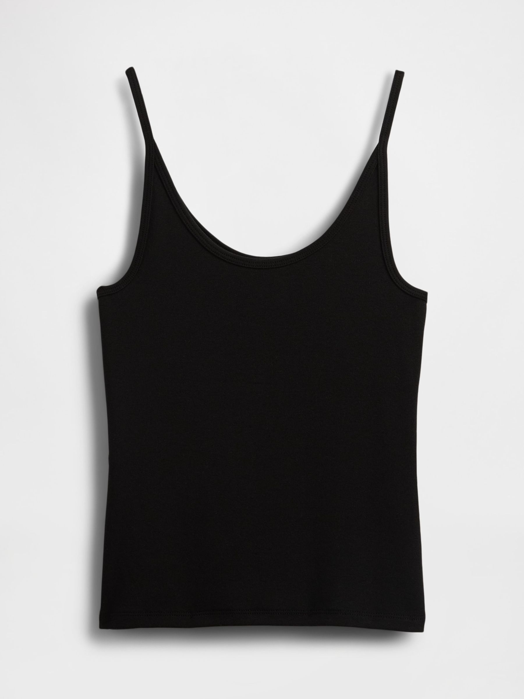 Black Modern Cropped Cami Top - Image 4 of 4