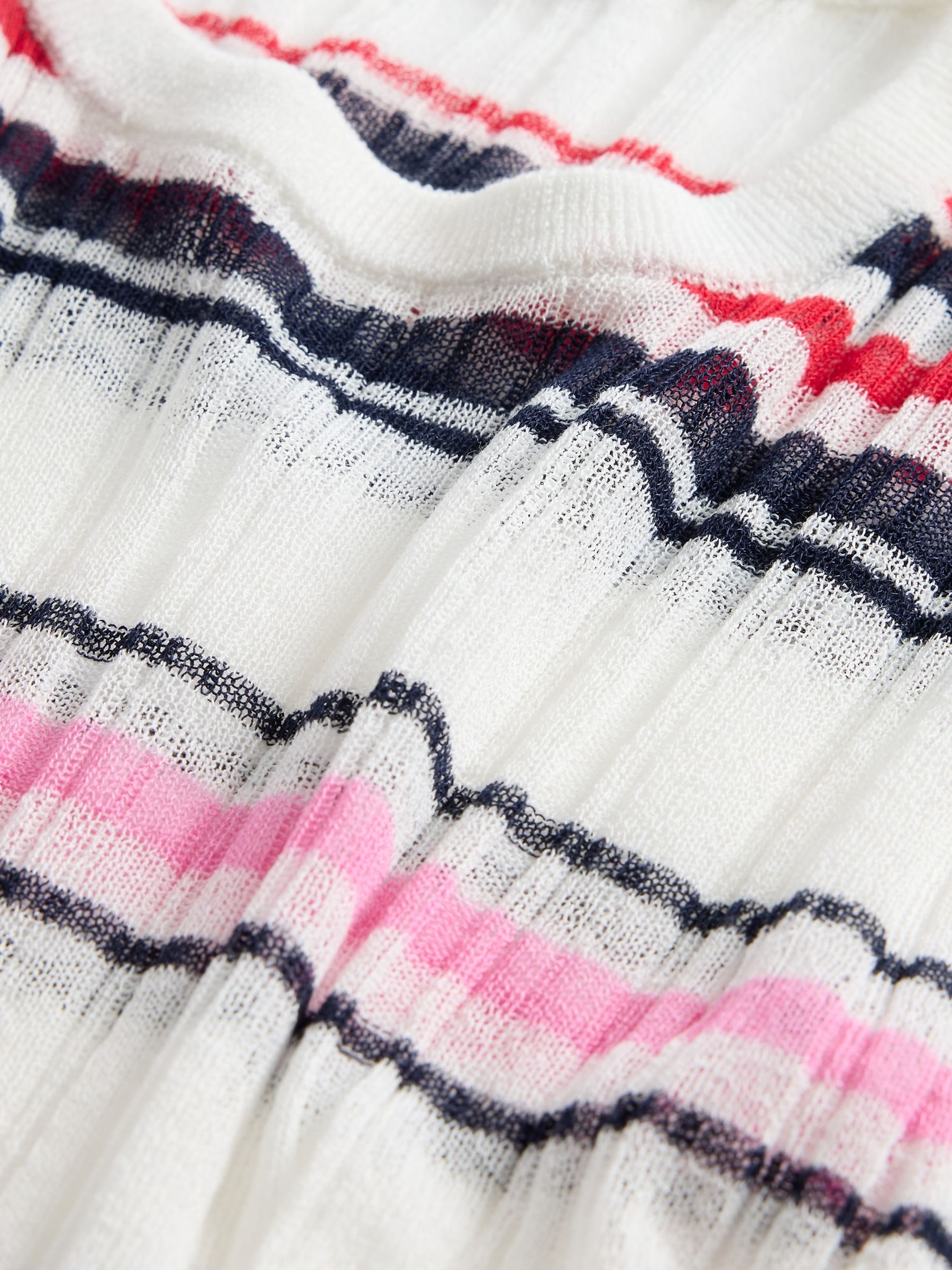 White Multi Sheer Rib T-Shirt - Image 7 of 7