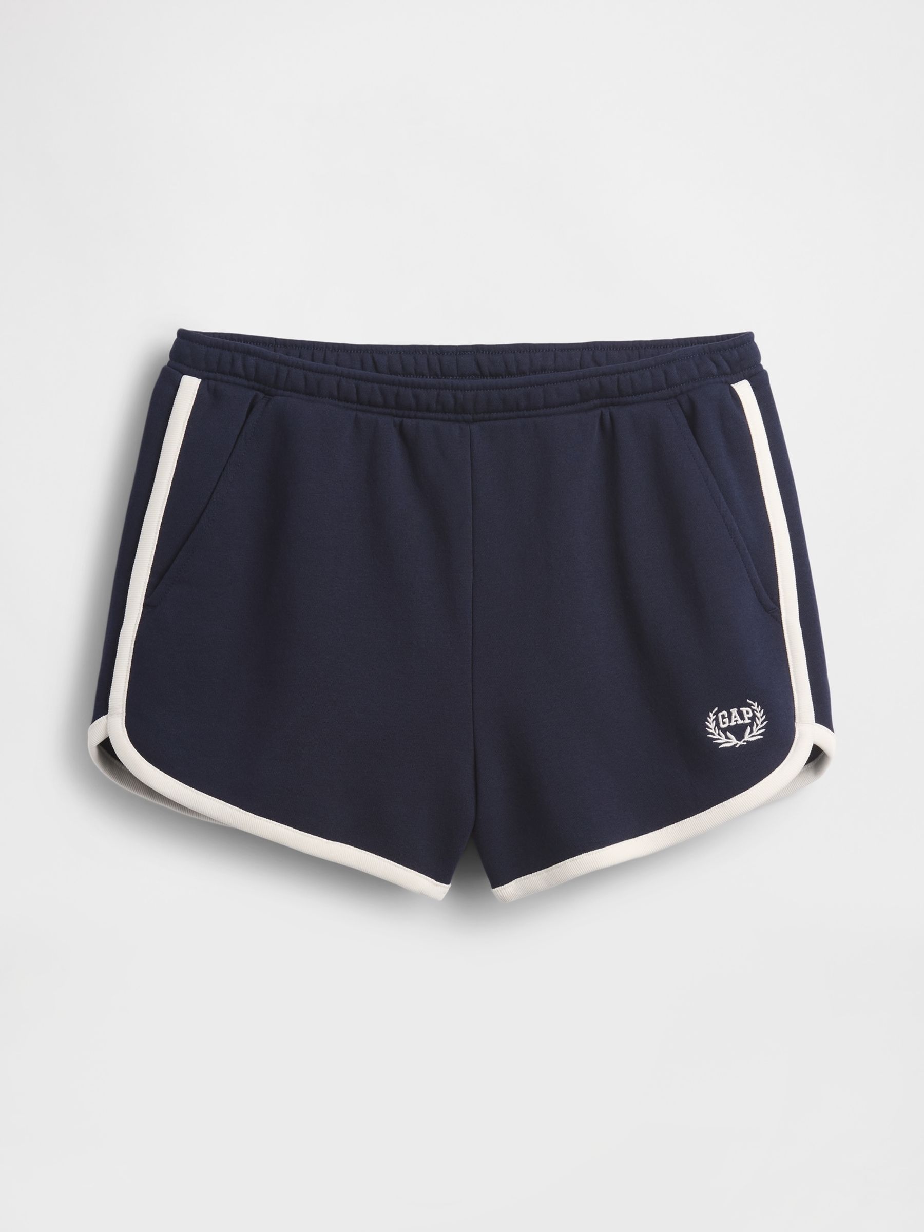 Navy/Blue VintageSoft Logo Dolphin Sweat Shorts - Image 4 of 4