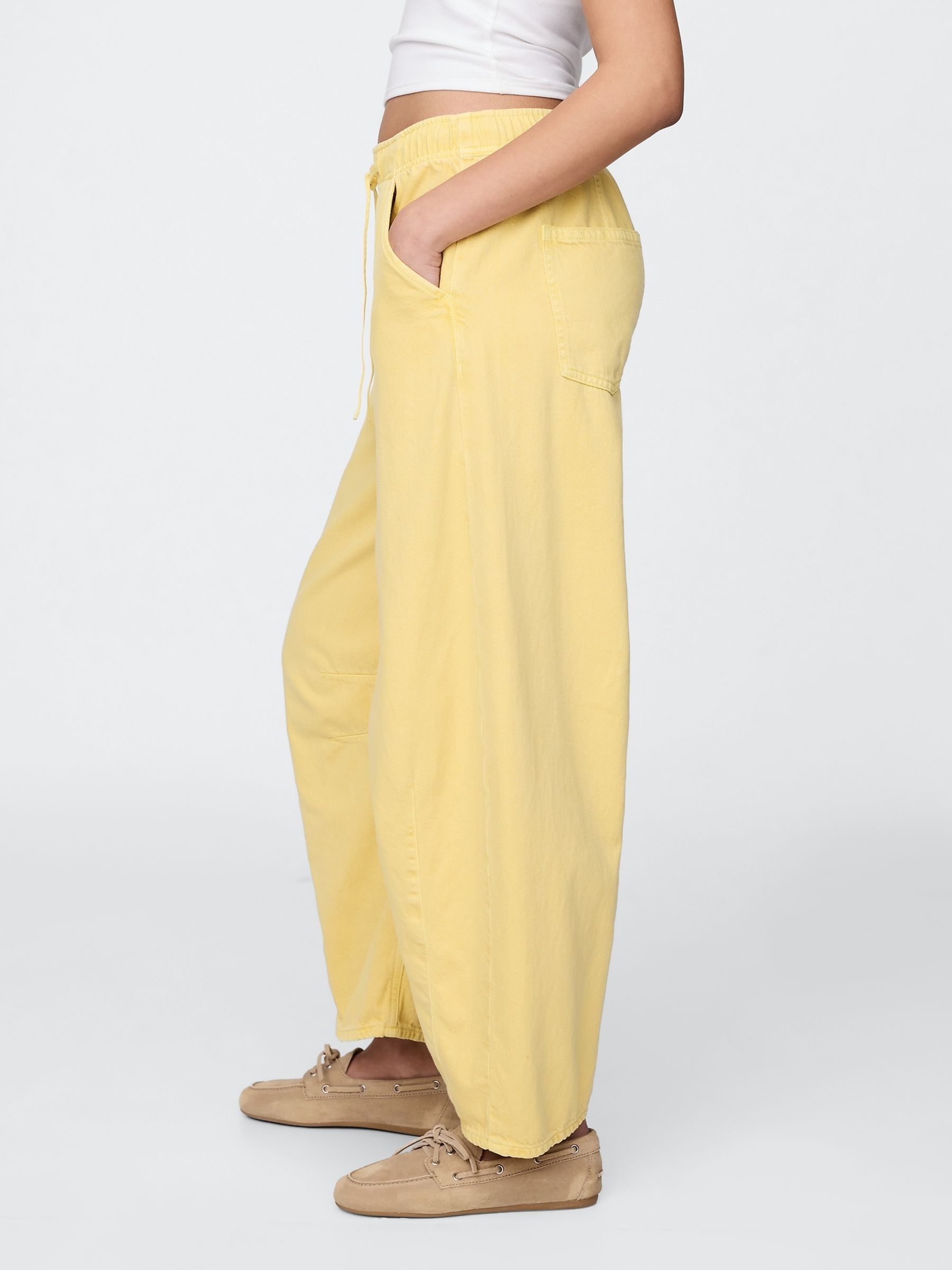 Yellow Mid Rise UltraSoft Easy Horseshoe Jeans - Image 3 of 5