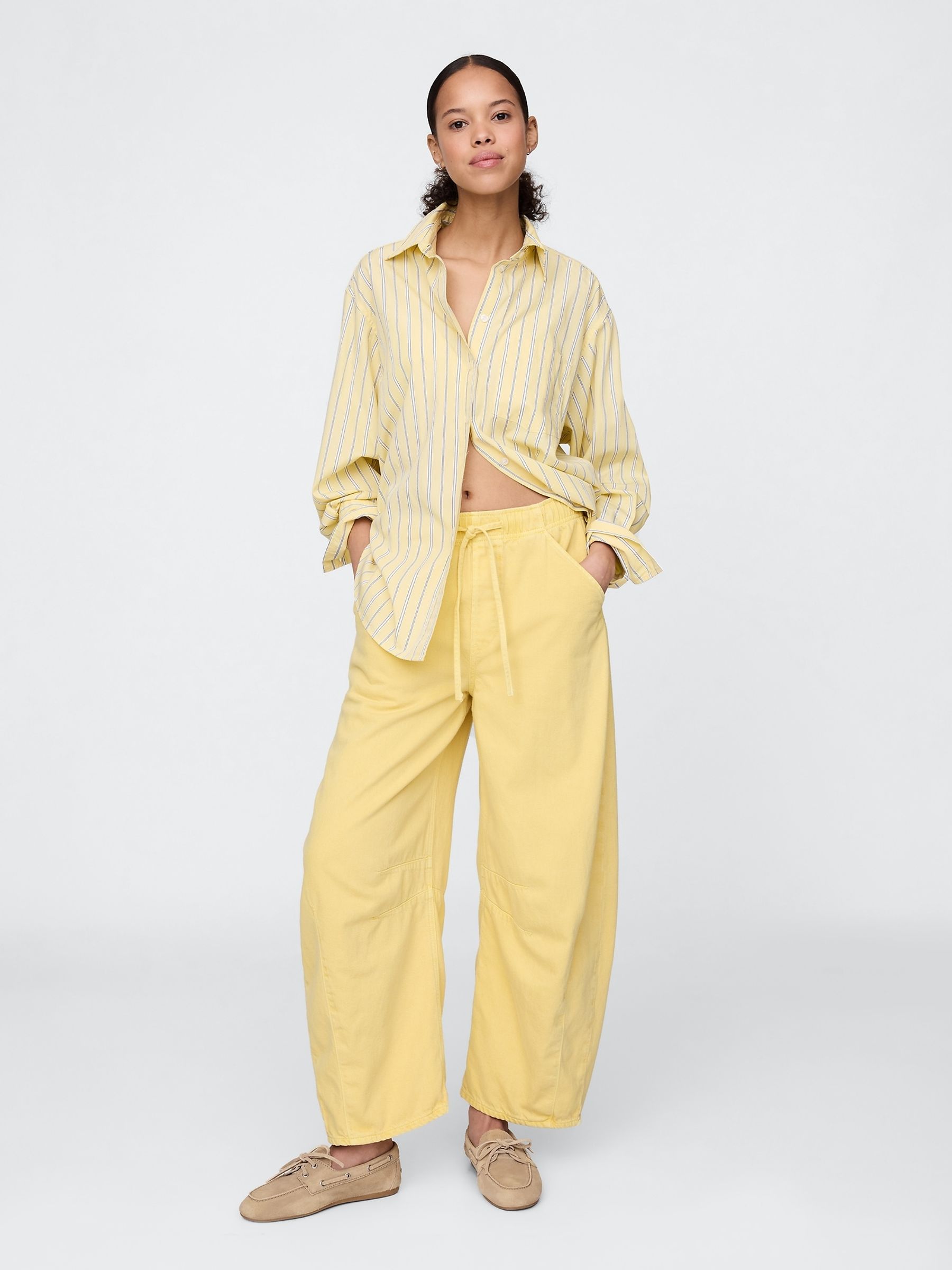 Yellow Mid Rise UltraSoft Easy Horseshoe Jeans - Image 5 of 5