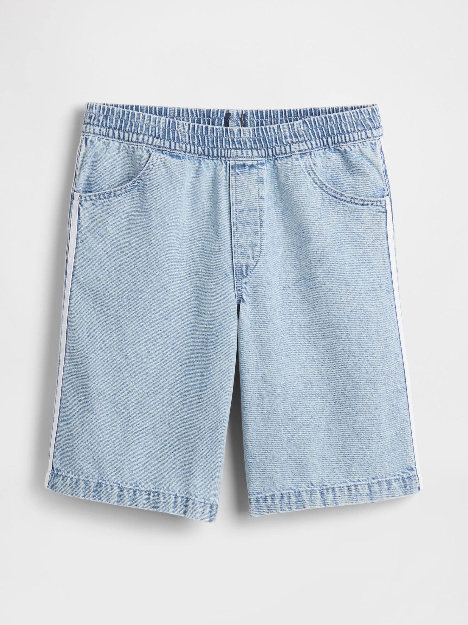 Blue 11" Mid Rise UltraSoft Easy Longline Denim Shorts - Image 5 of 5