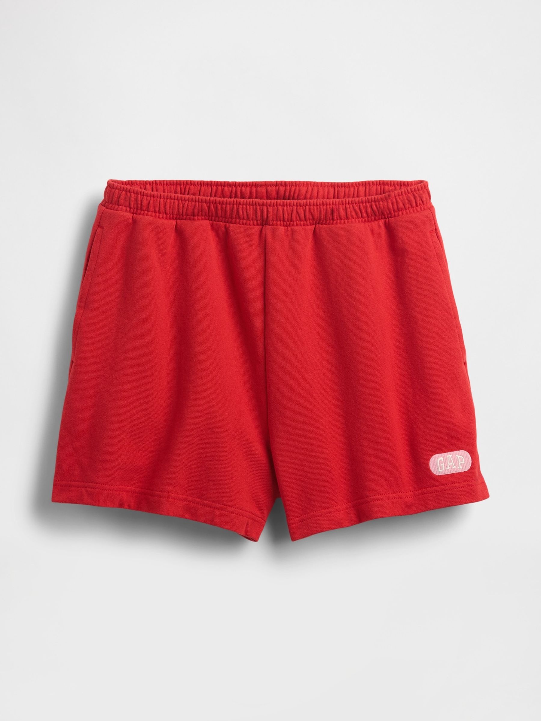 Red Heavyweight French Terry Classic Sweat Shorts - Image 5 of 7