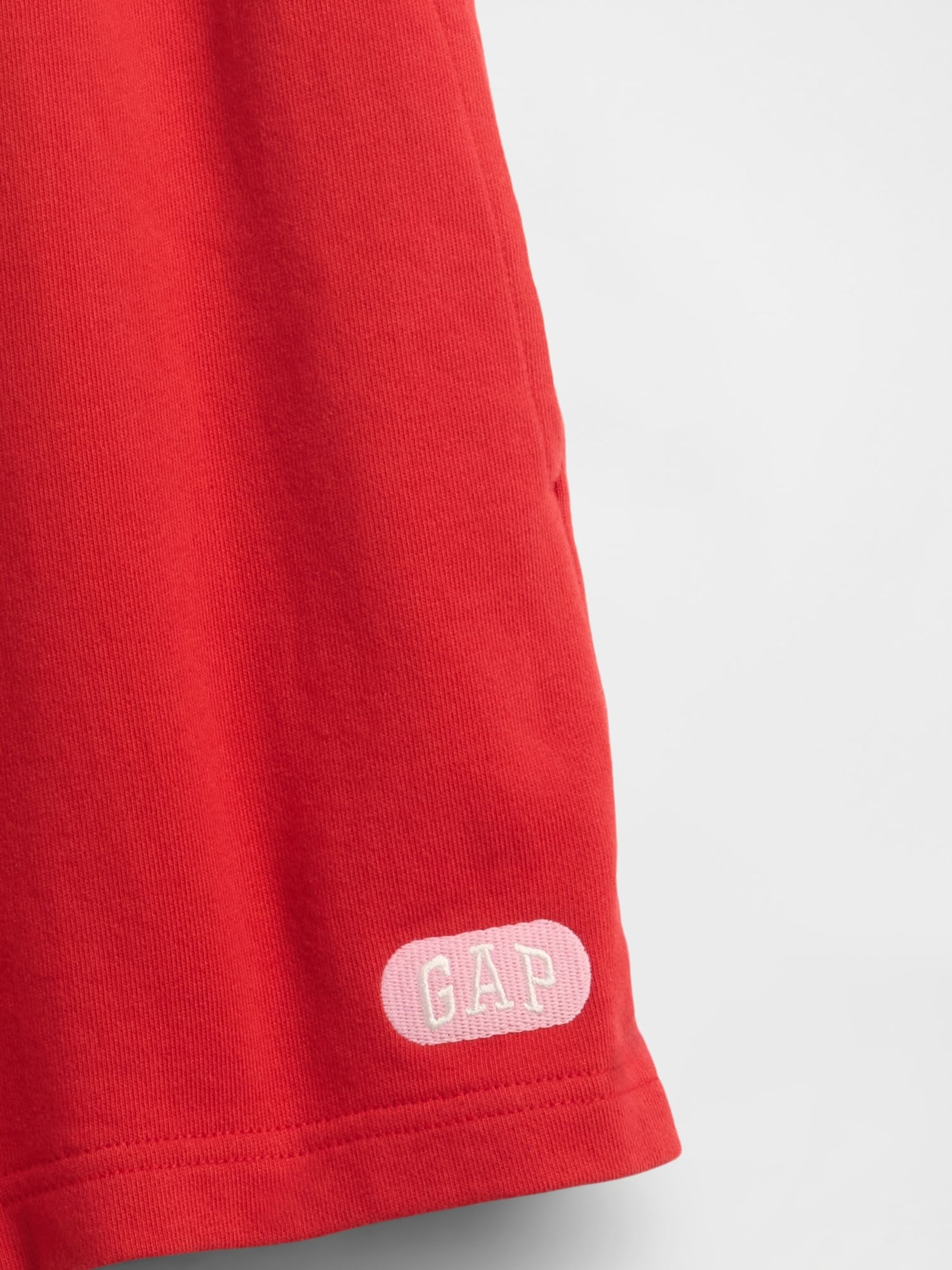 Red Heavyweight French Terry Classic Sweat Shorts - Image 6 of 7