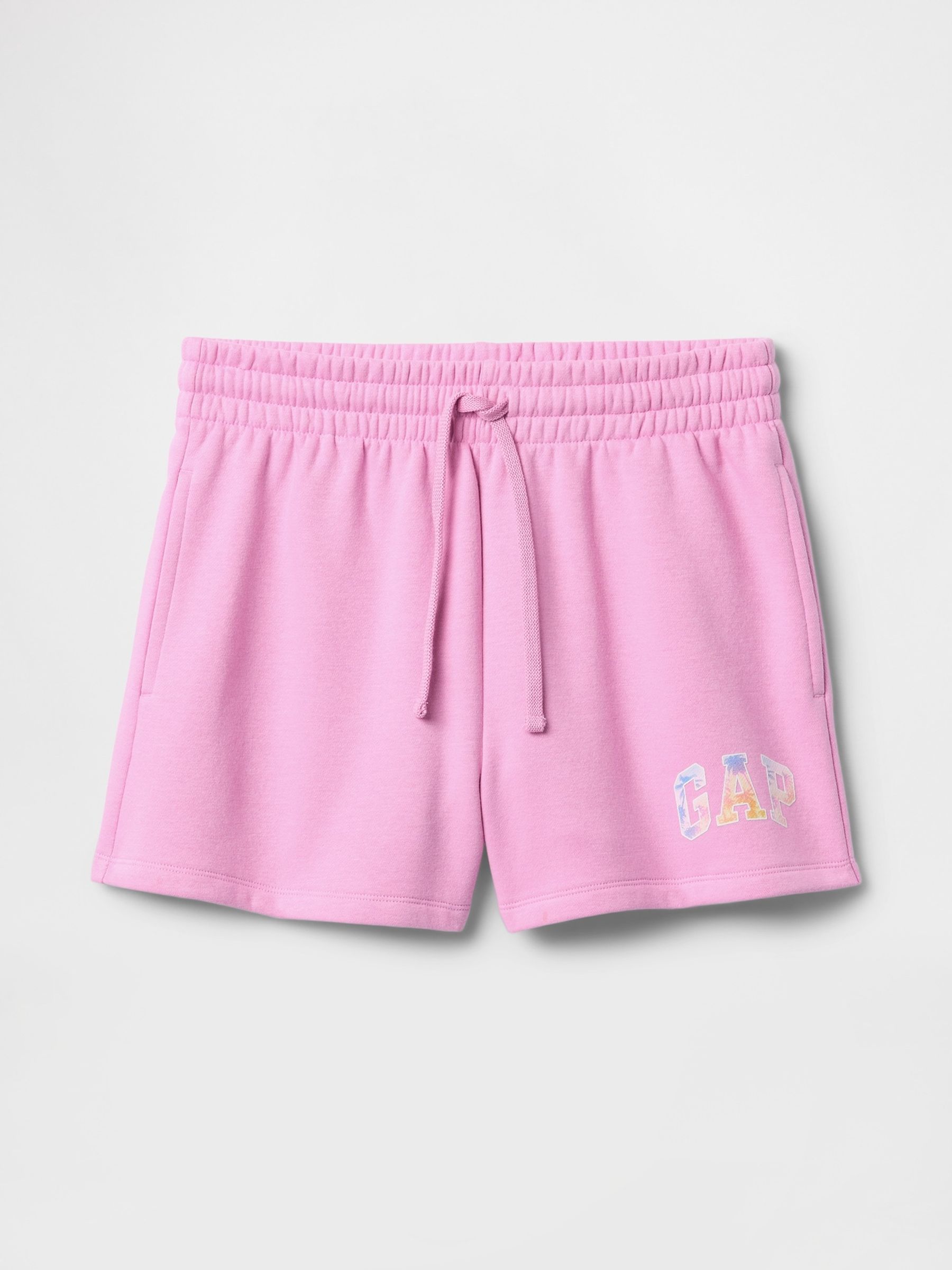 Pink Palm Print Logo Pull On Shorts - Image 4 of 4