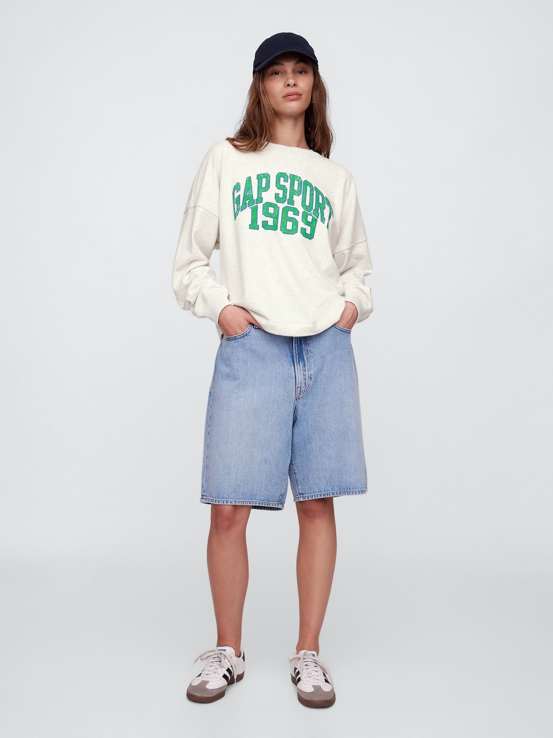Grey Logo Crew Neck Sweatshirt - Image 3 of 5