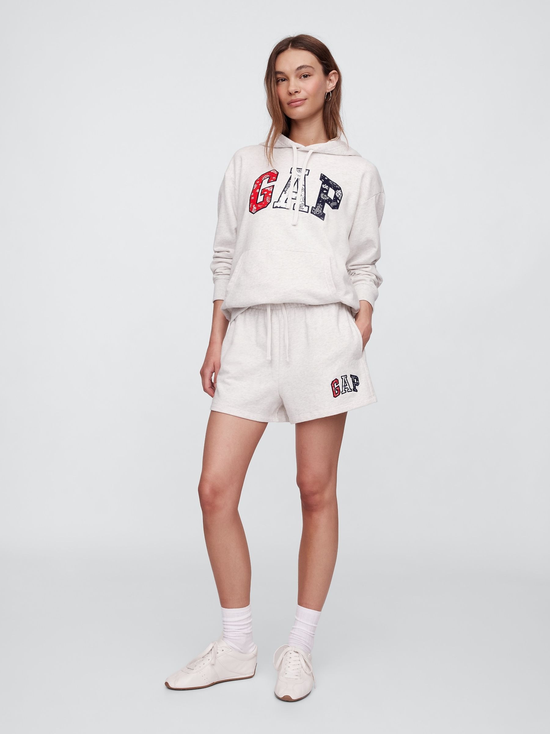 Grey Logo Pull On Shorts - Image 3 of 5