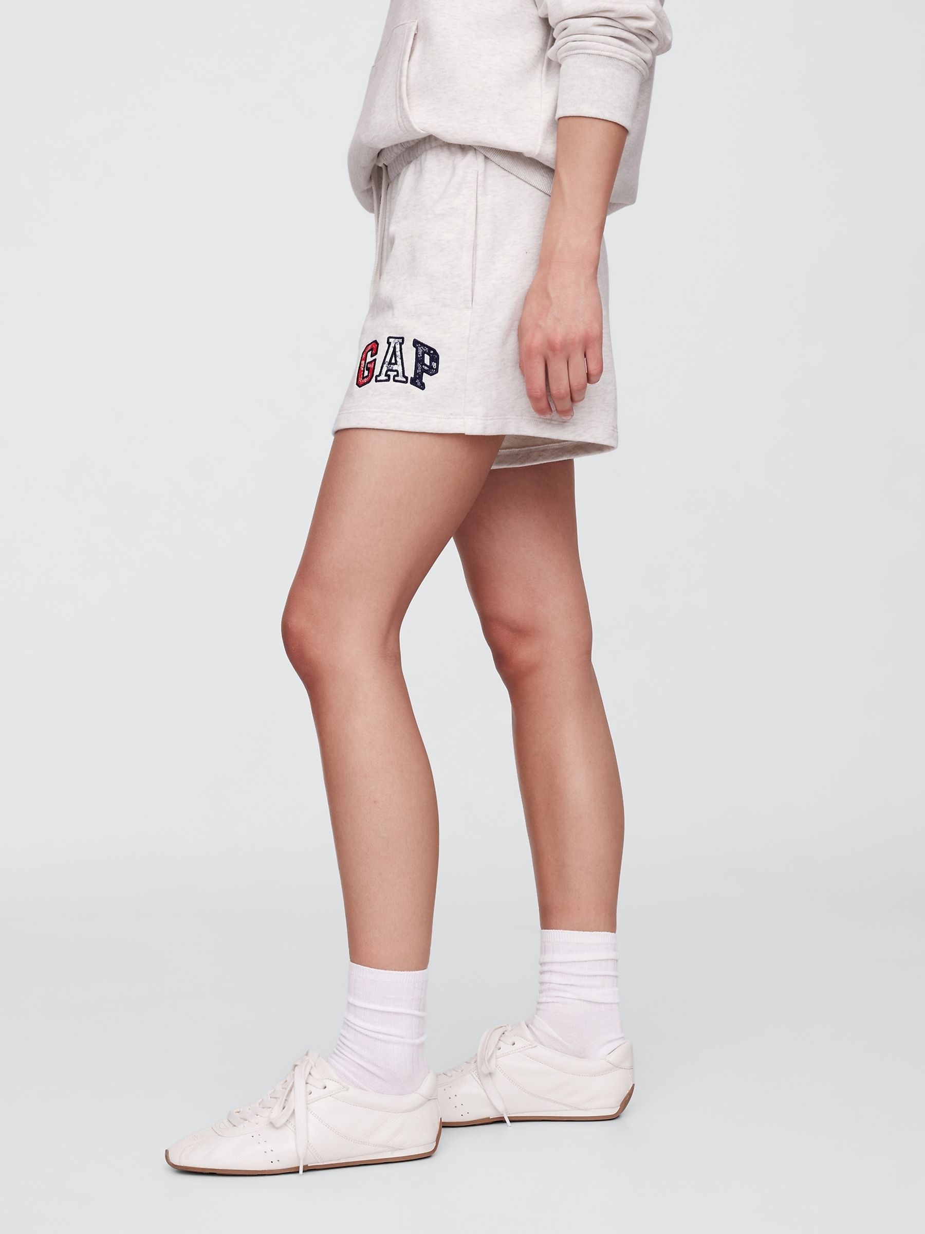 Grey Logo Pull On Shorts - Image 4 of 5