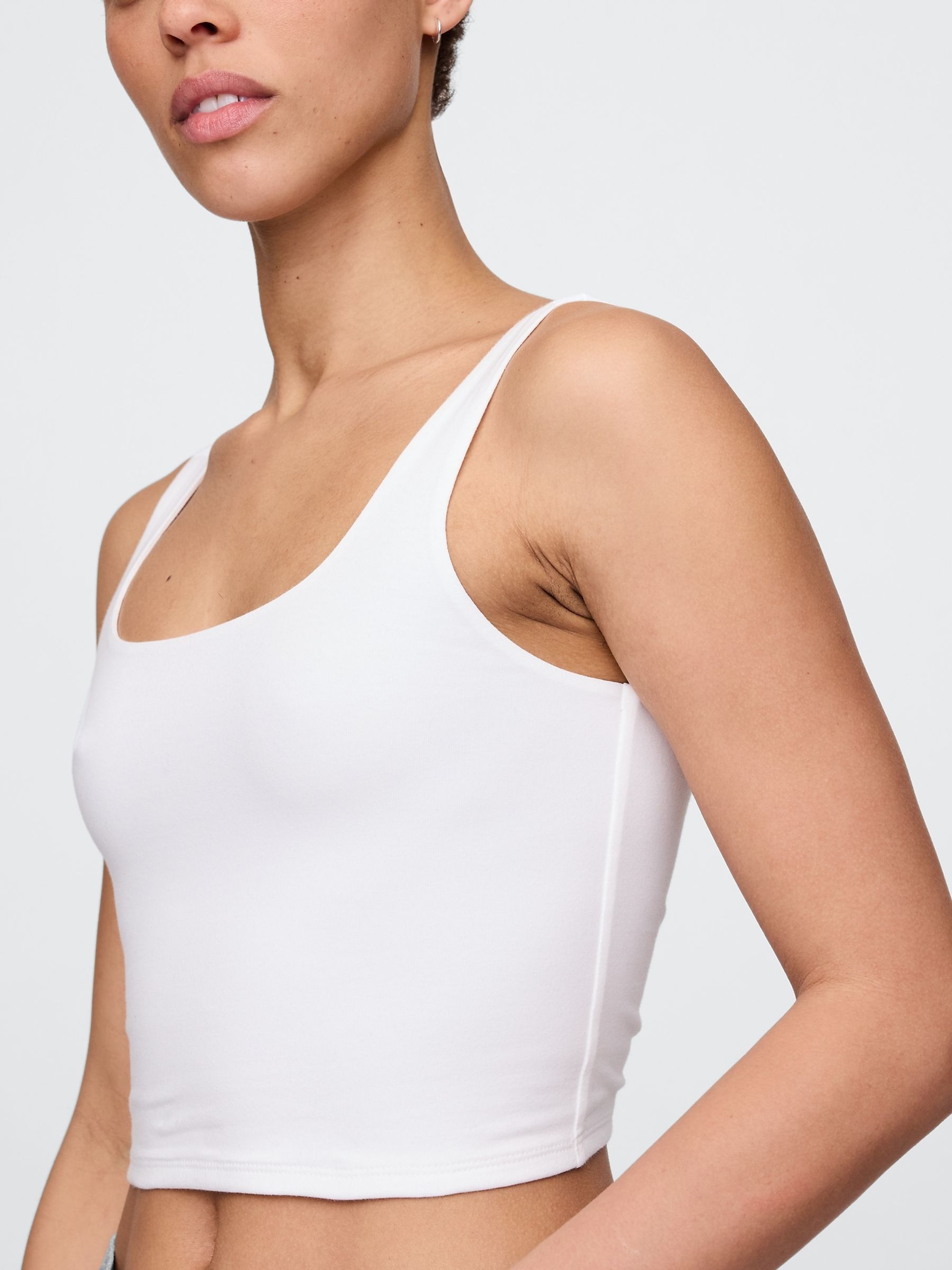 White CloseKnit Jersey Brami - Image 4 of 5