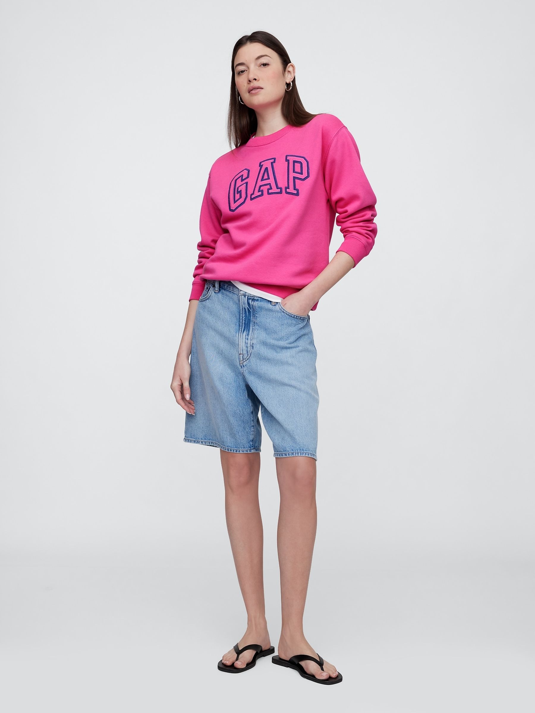 Pink Relaxed Logo Sweatshirt - Image 3 of 5