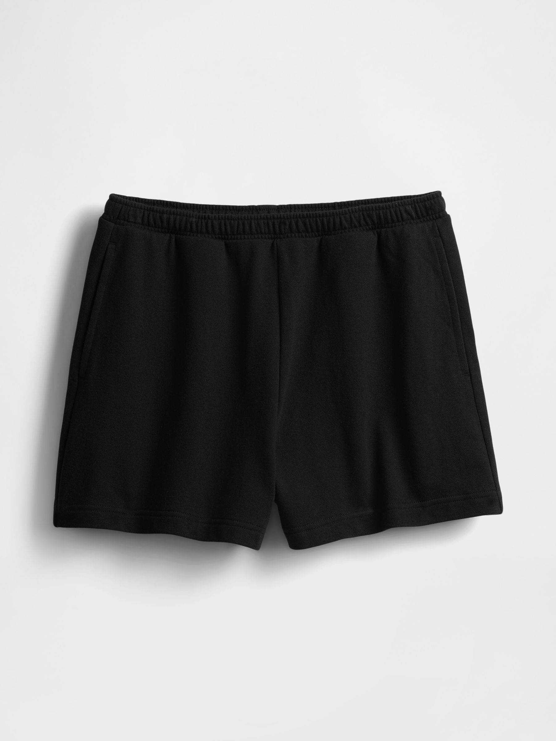 Black Heavyweight French Terry Classic Sweat Shorts - Image 5 of 5