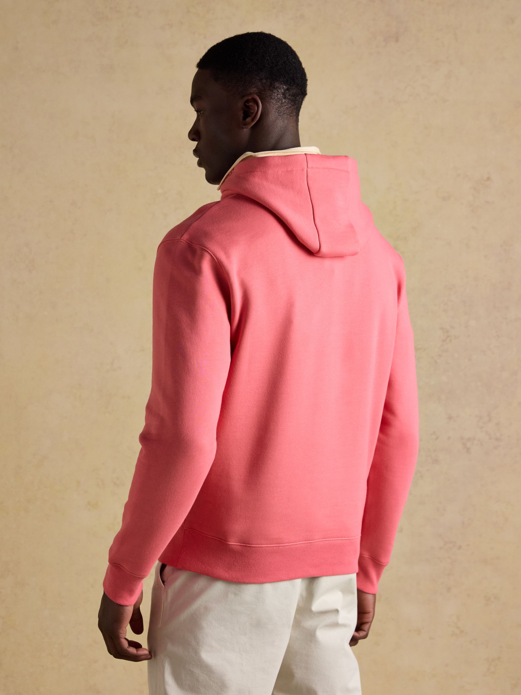 Jenkins Pink Brushed Cotton Jersey Hoodie - Image 2 of 8