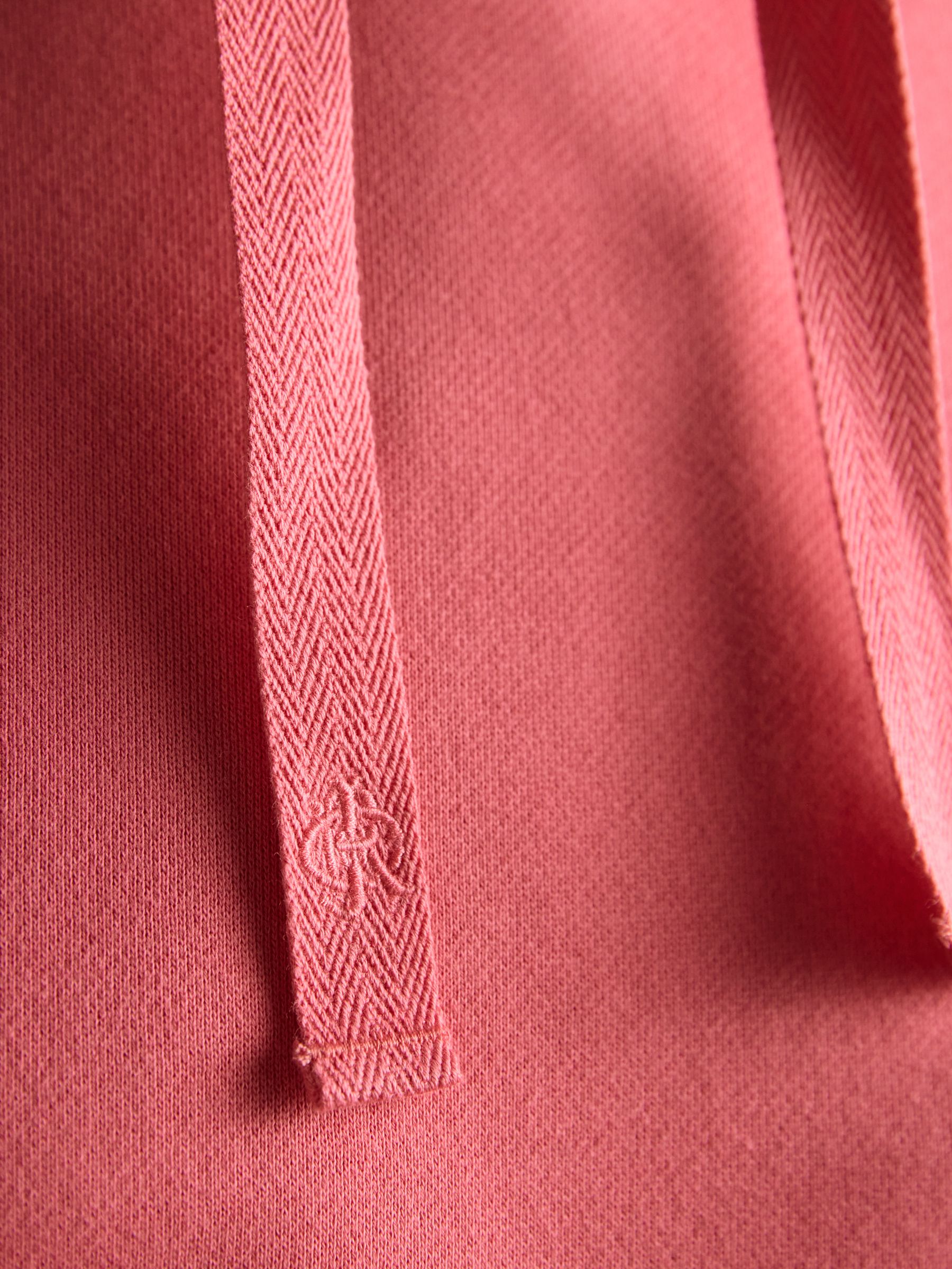 Jenkins Pink Brushed Cotton Jersey Hoodie - Image 7 of 8