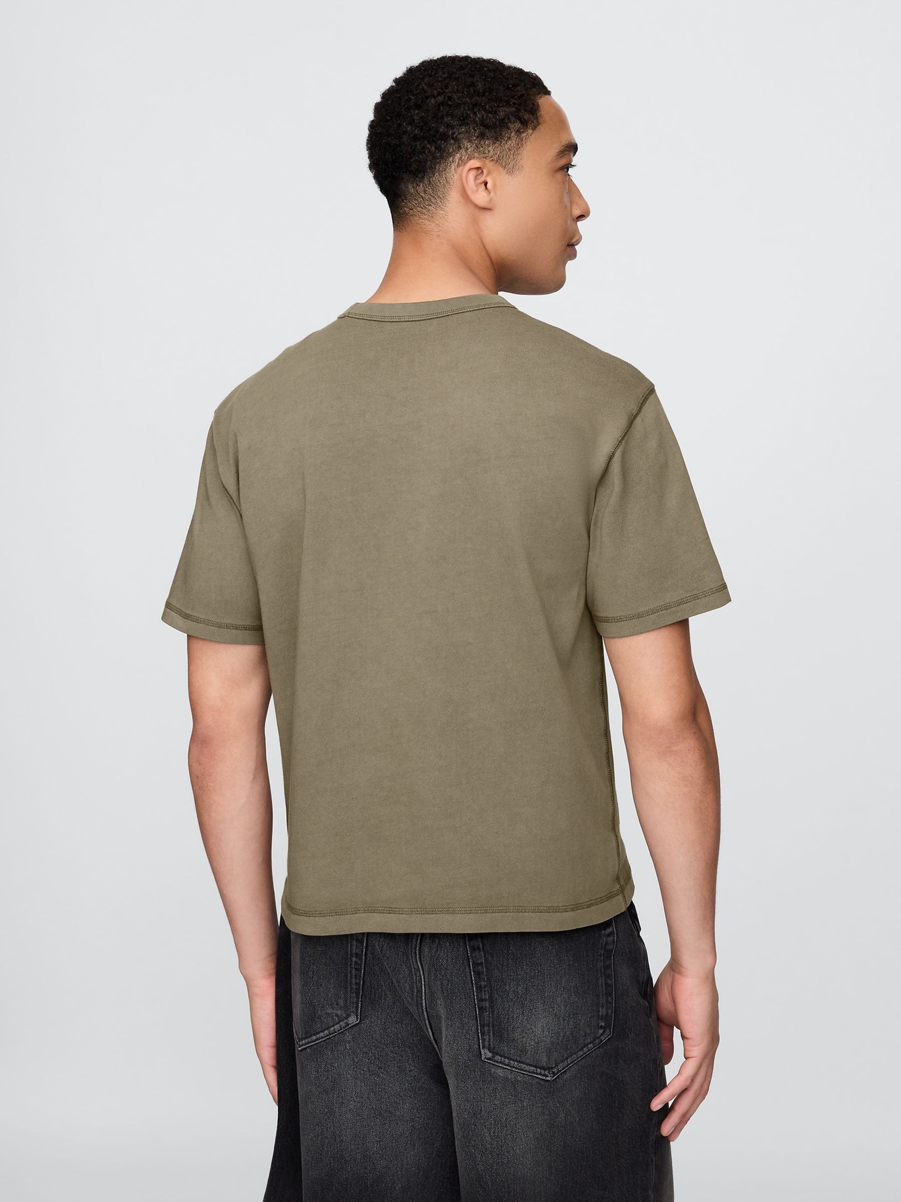 Green Heavyweight Cropped T-Shirt - Image 2 of 5