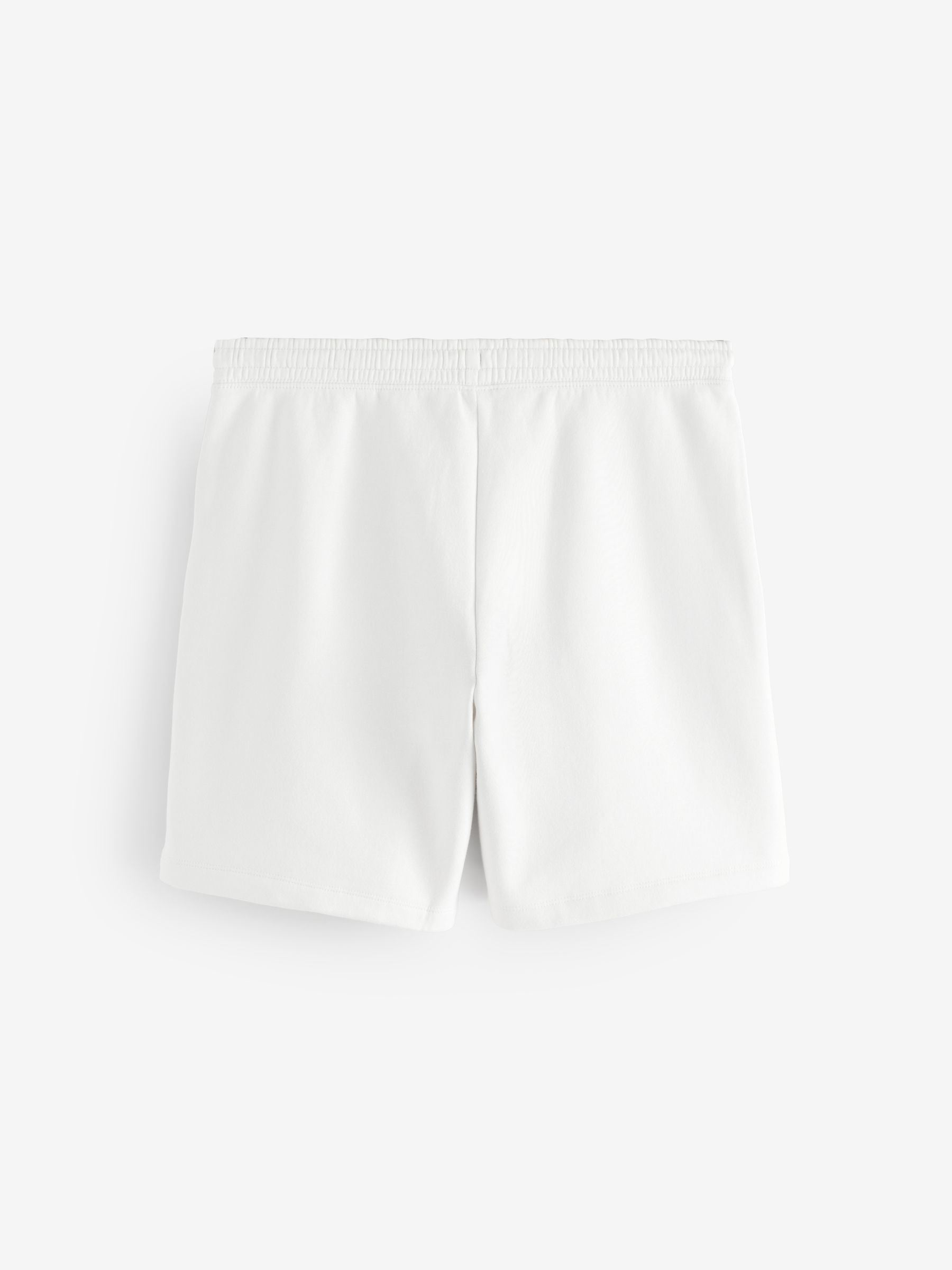 White Pull On Logo Jogger Shorts - Image 2 of 5