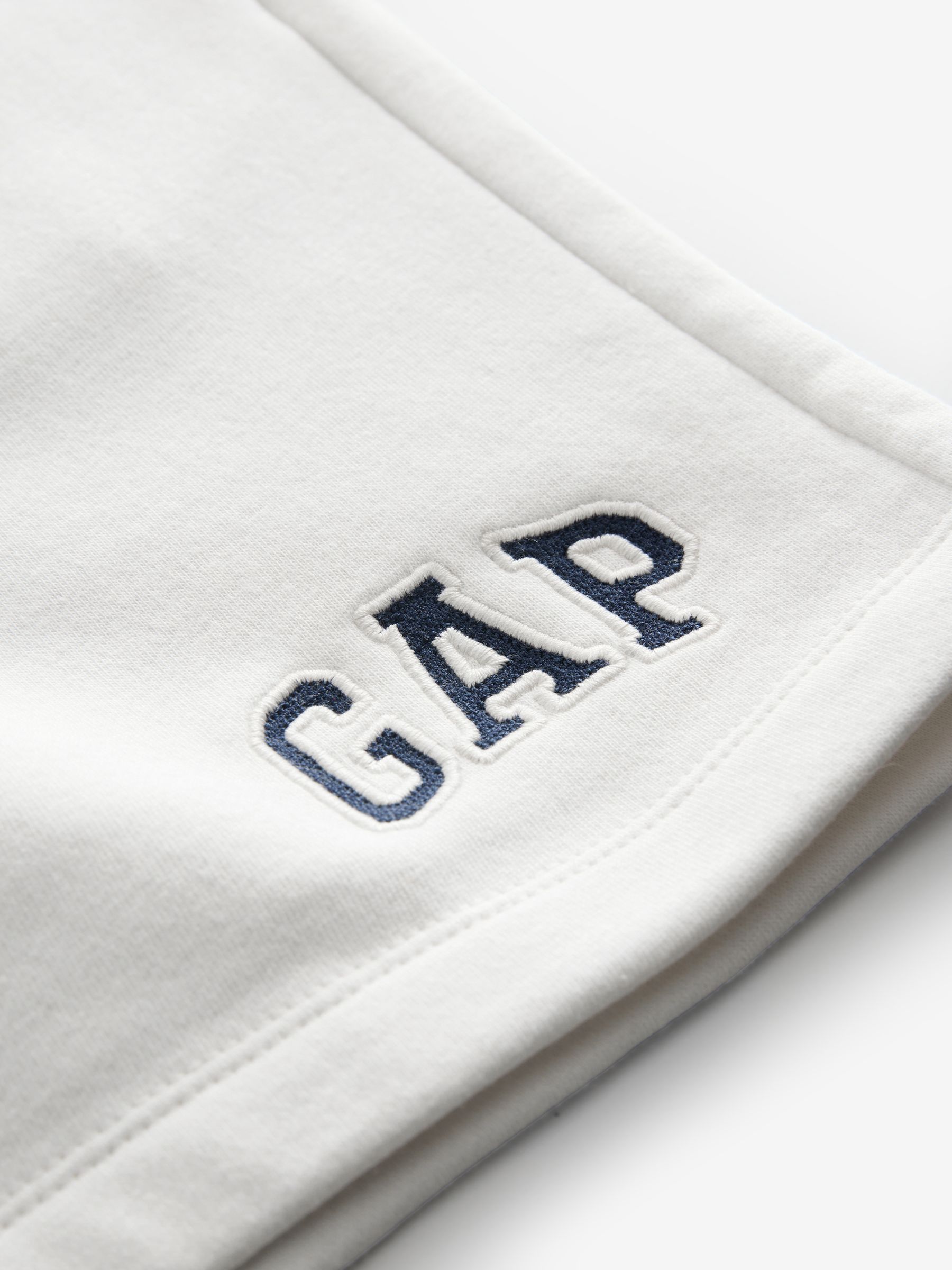 White Pull On Logo Jogger Shorts - Image 4 of 5