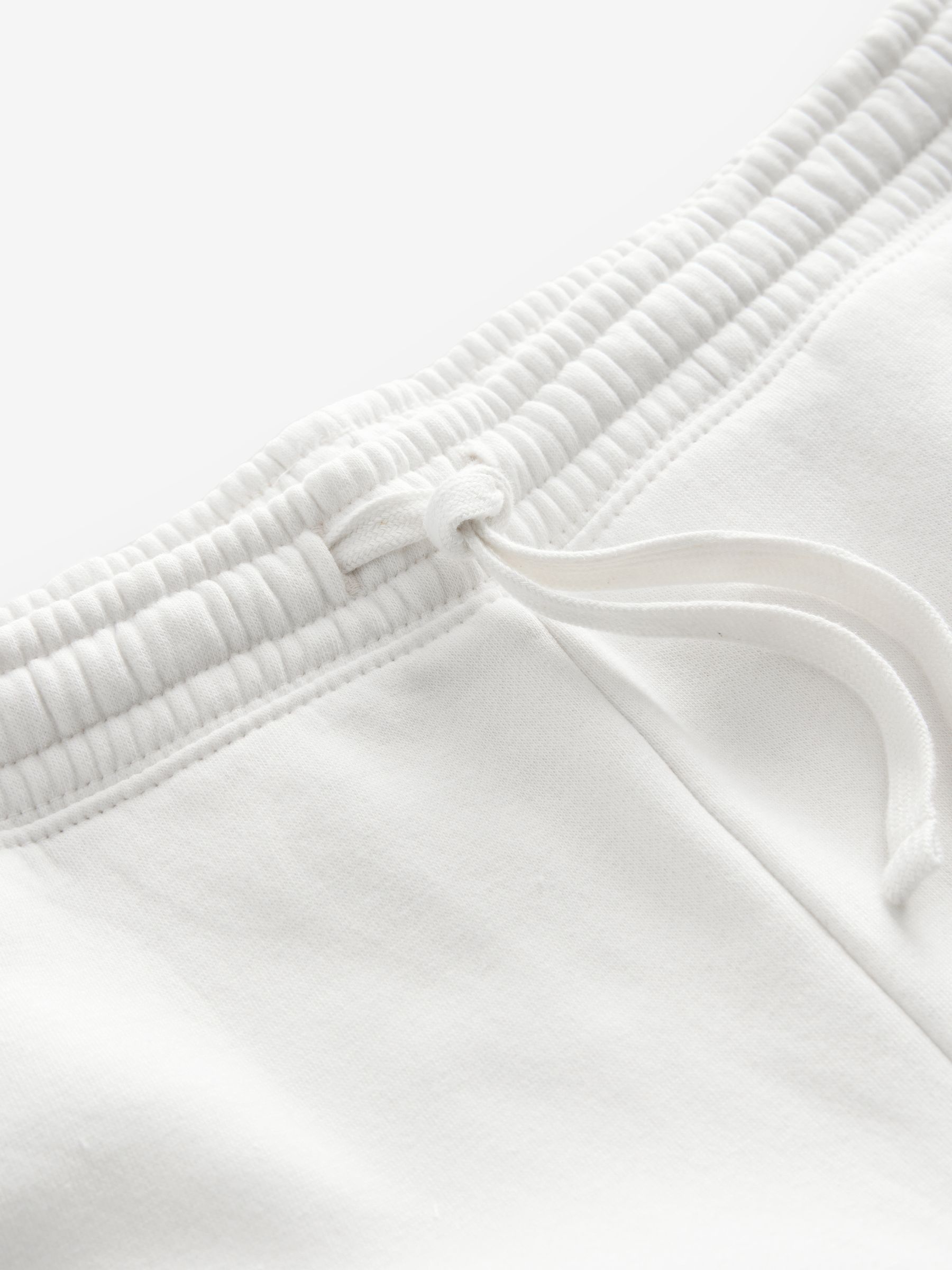 White Pull On Logo Jogger Shorts - Image 5 of 5