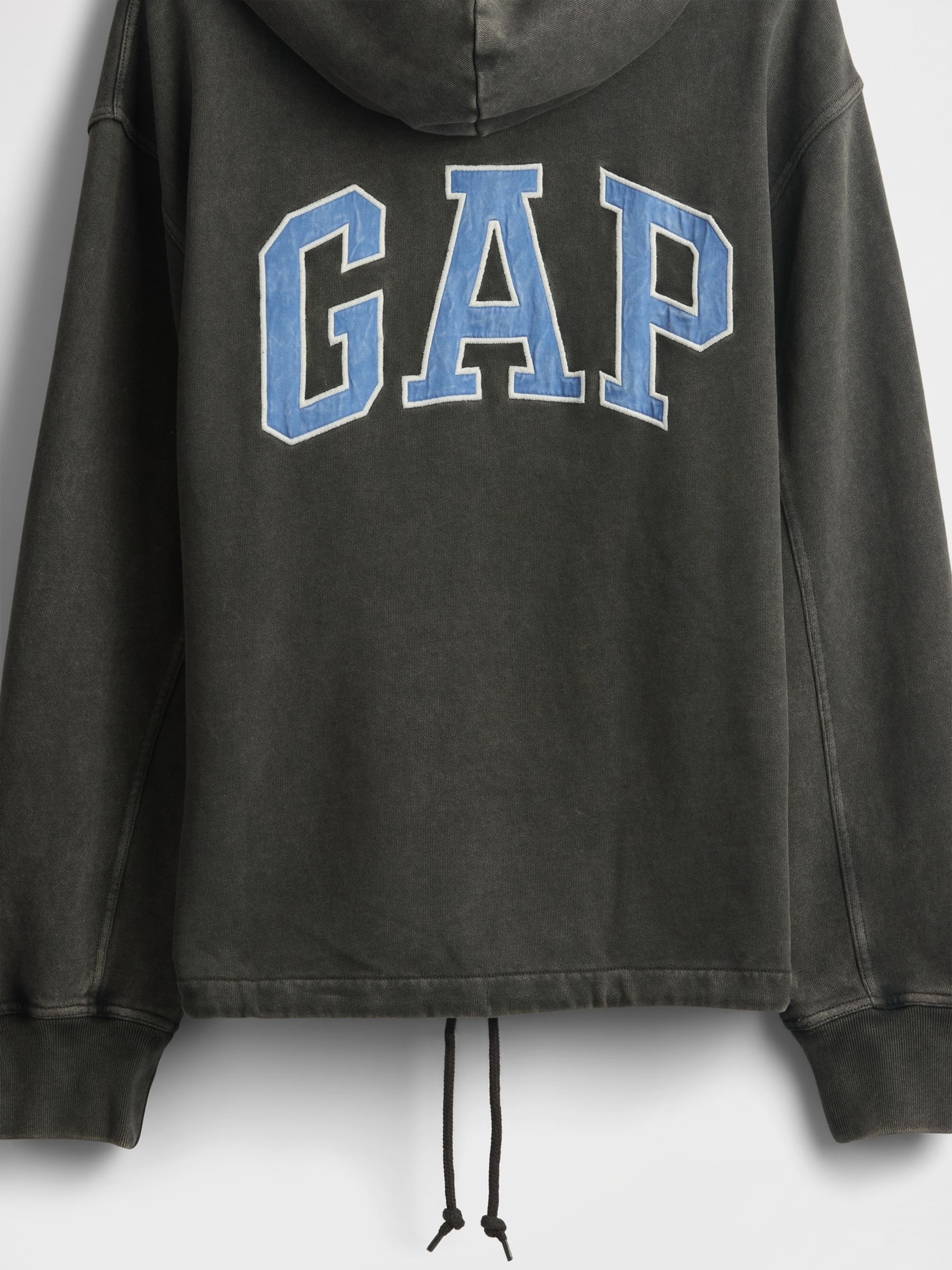 Washed Black Logo Hoodie - Image 5 of 5