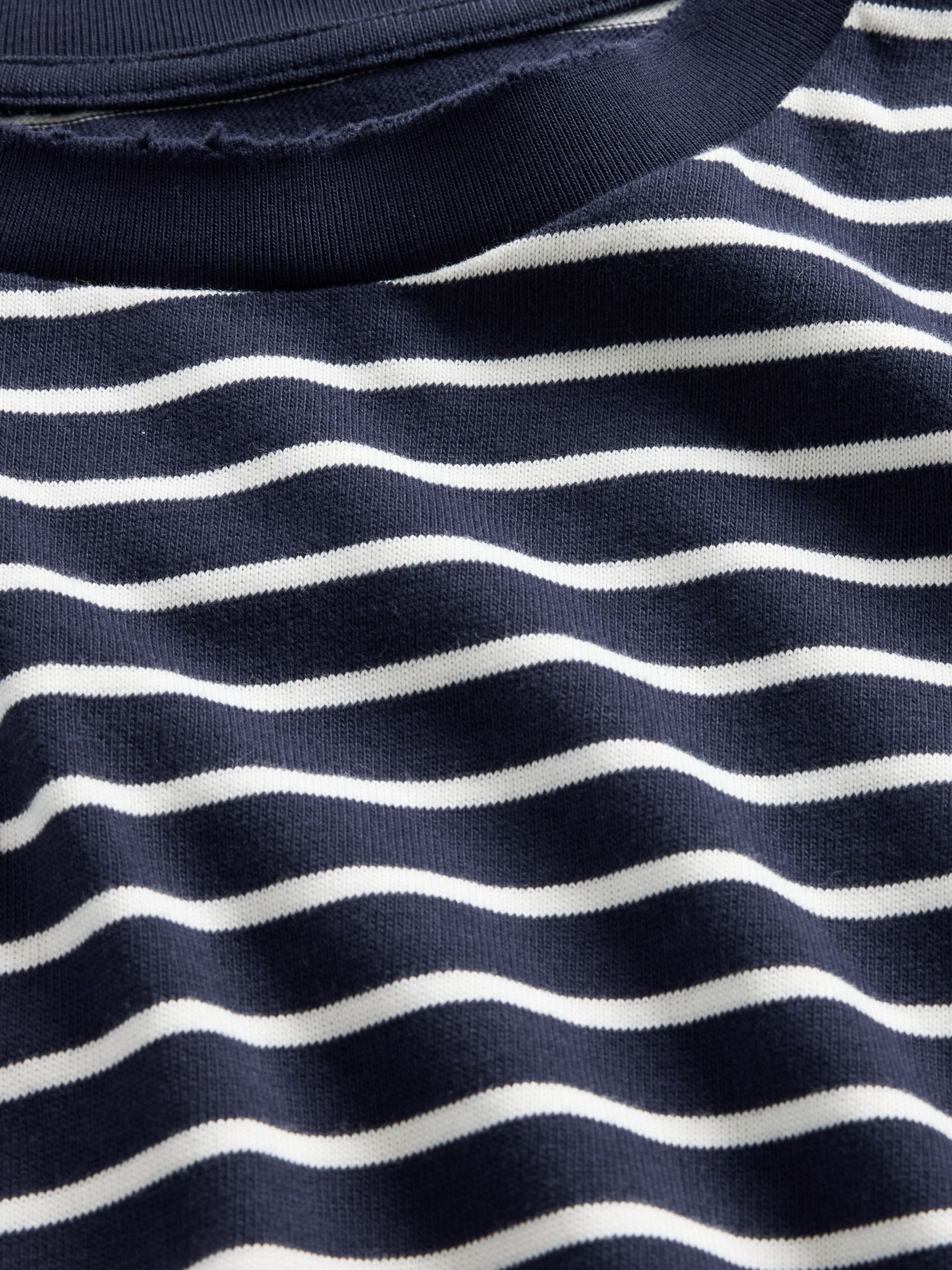 Navy Blue Stripe Heavyweight Original T-Shirt - Image 5 of 5