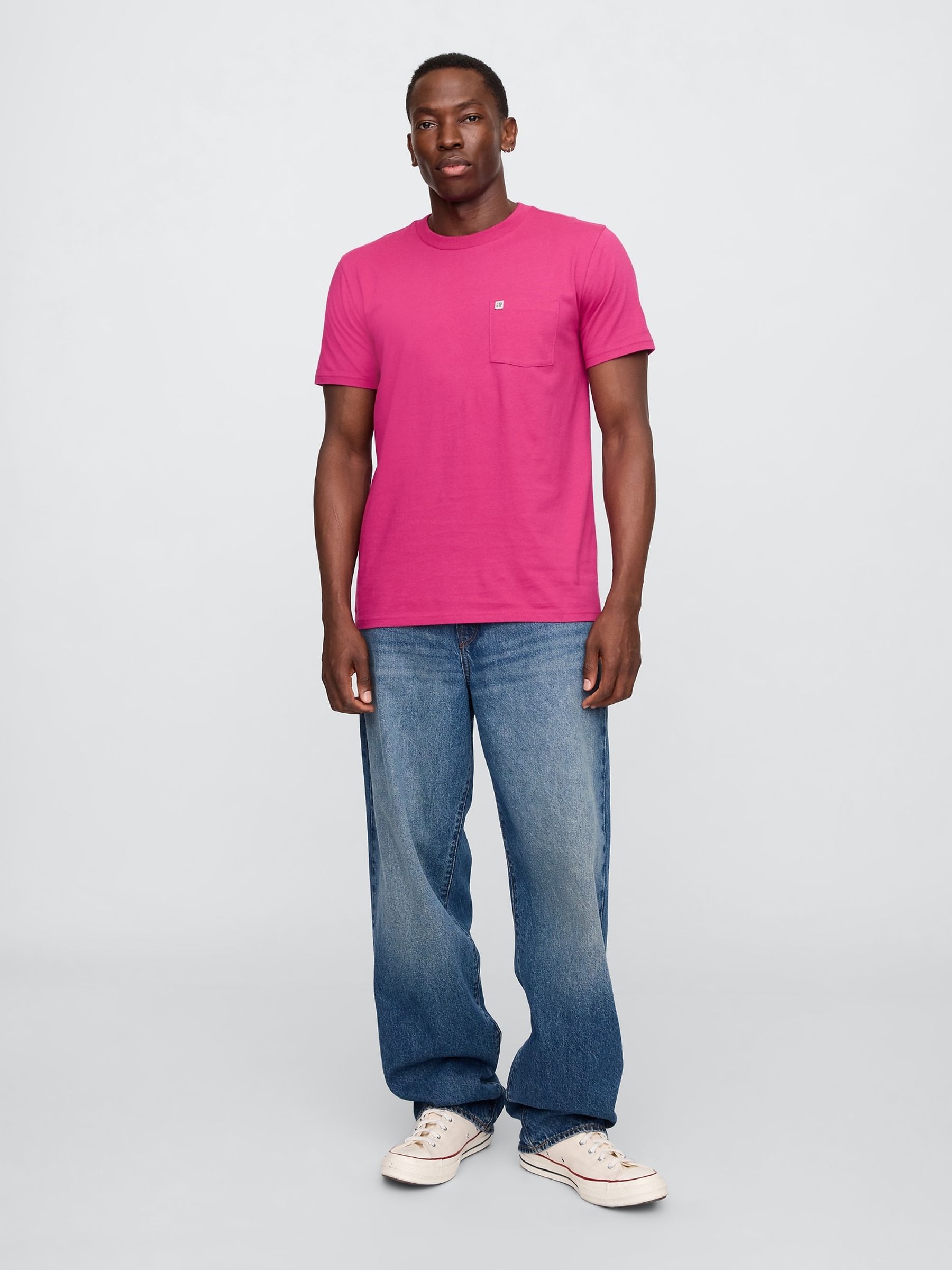 Pink Pocket T-Shirt - Image 3 of 5