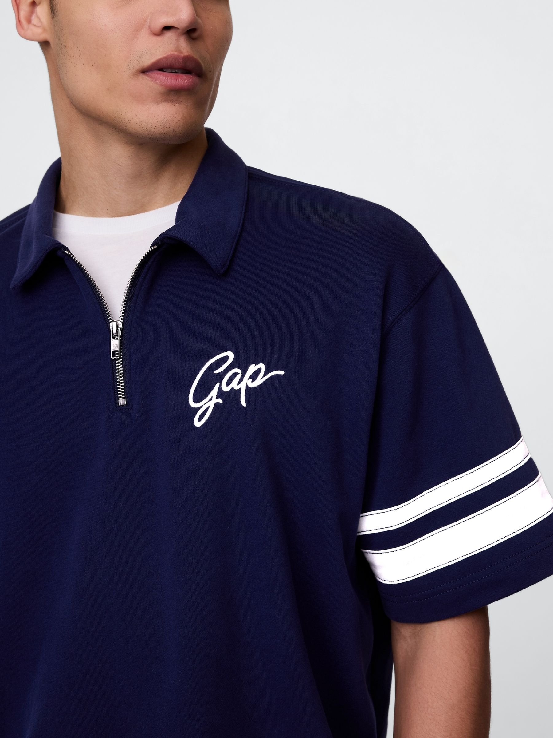 Blue VintageSoft Quarter Zip Pullover - Image 4 of 5