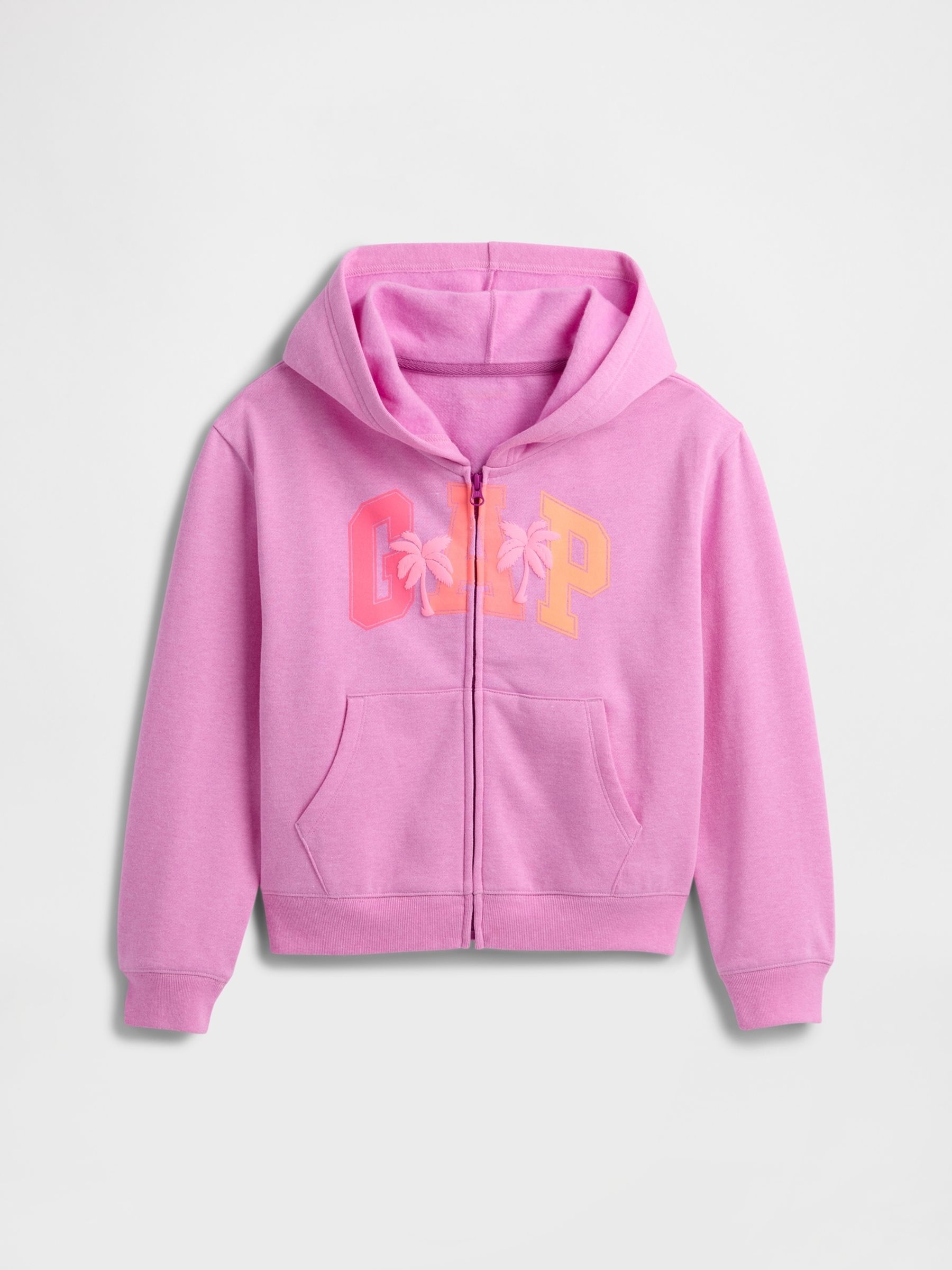 Purple Zip Up Logo Hoodie (4-13yrs) - Image 1 of 3