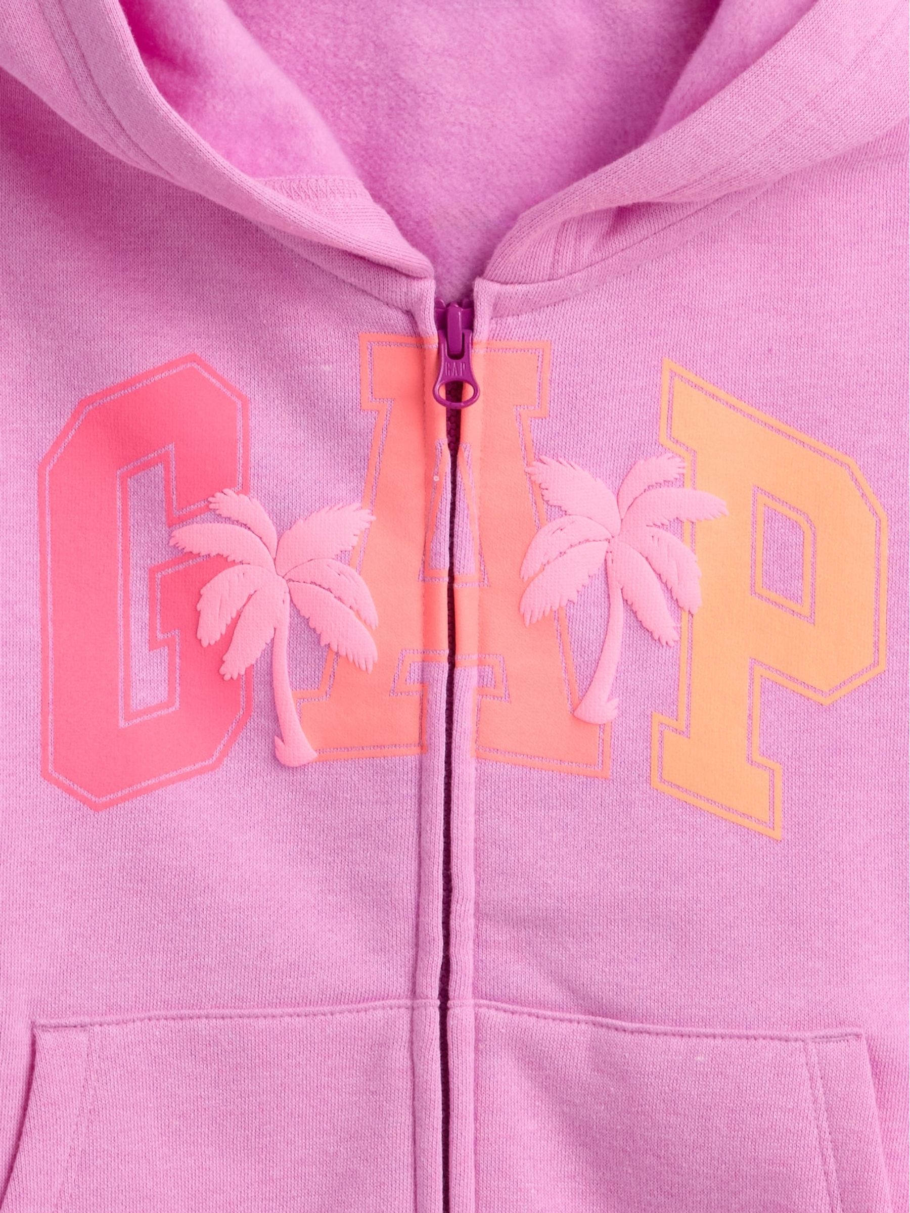 Purple Zip Up Logo Hoodie (4-13yrs) - Image 3 of 3