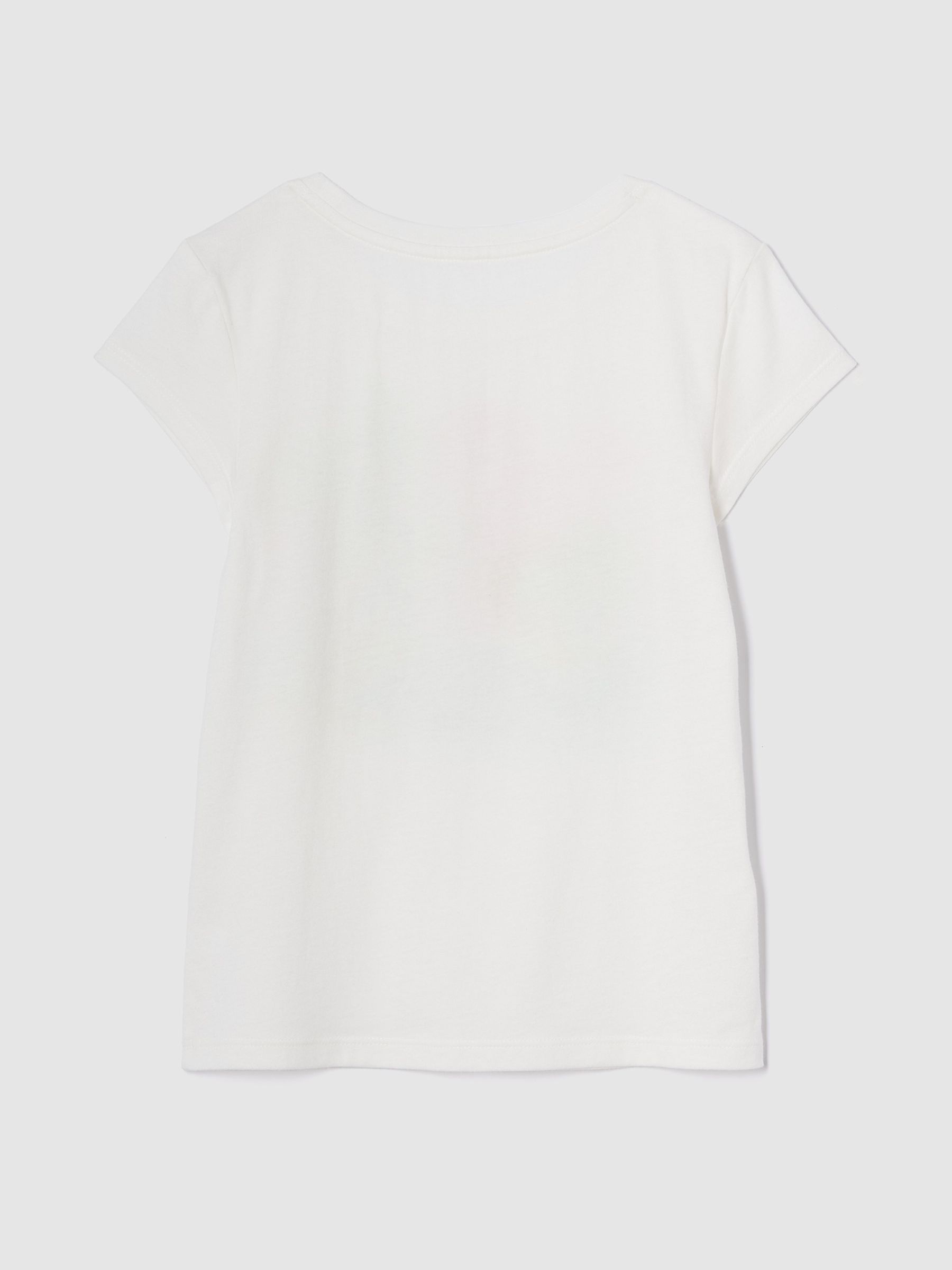 White Palm Tree Graphic Short Sleeve T-Shirt (4-13yrs) - Image 2 of 2