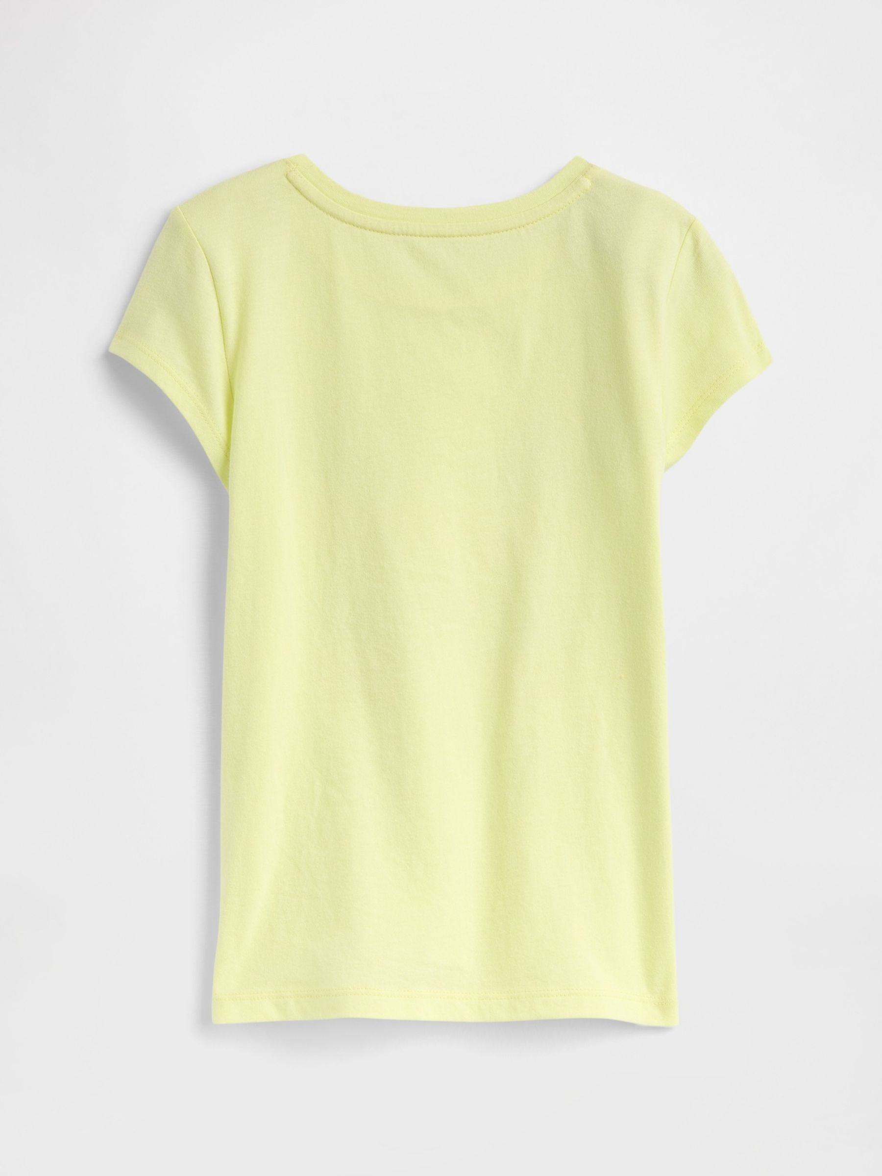 Yellow Butterfly Graphic Short Sleeve Crew Neck T-Shirt (4-13yrs) - Image 2 of 2