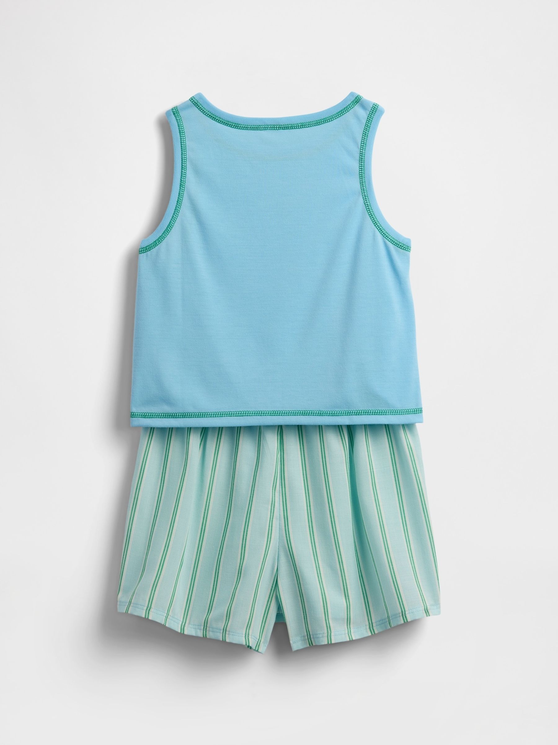 Blue Lilo & Stitch Disney Vest & Short Pyjamas (6-13yrs) - Image 4 of 5