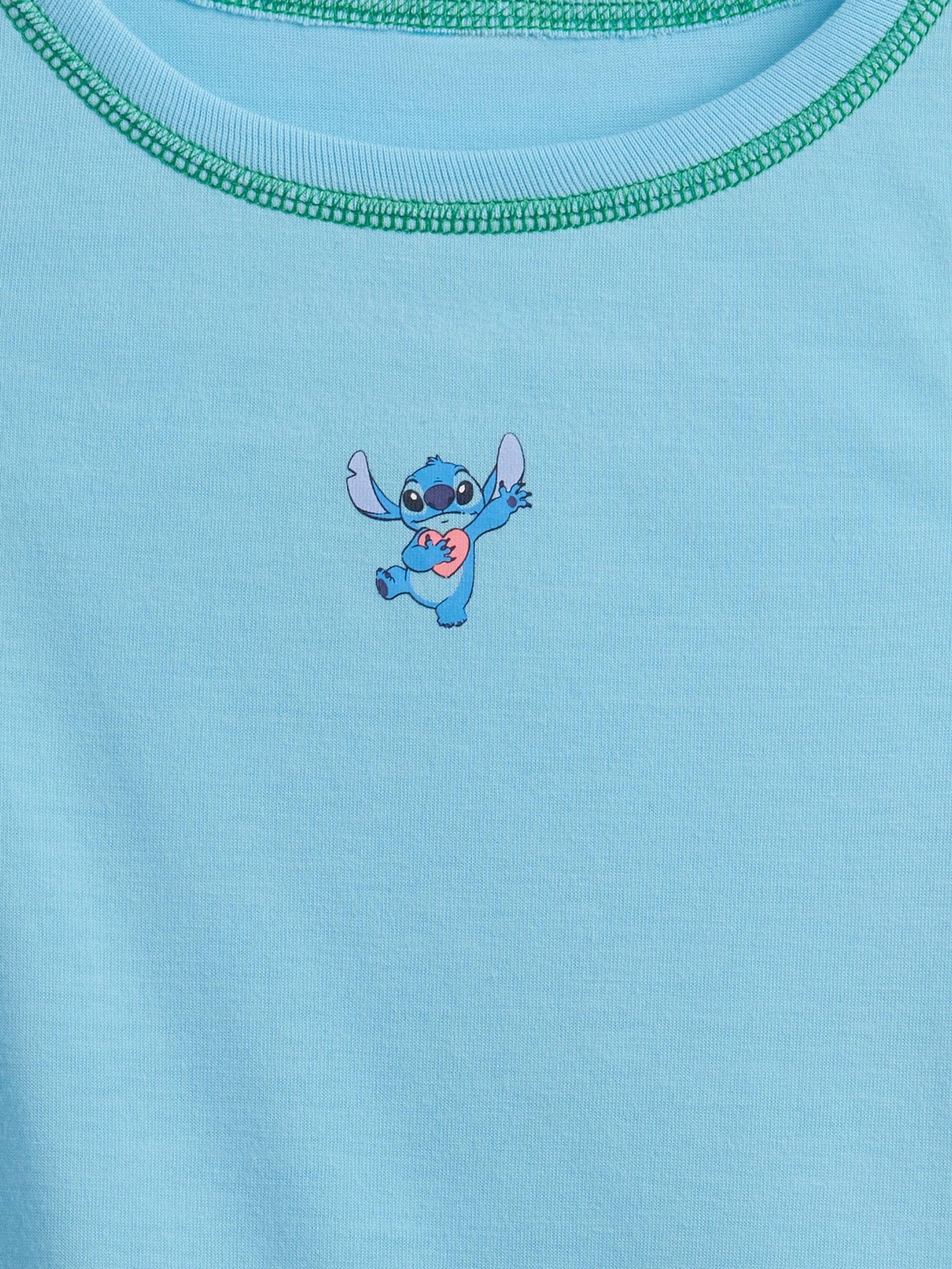 Blue Lilo & Stitch Disney Vest & Short Pyjamas (6-13yrs) - Image 5 of 5