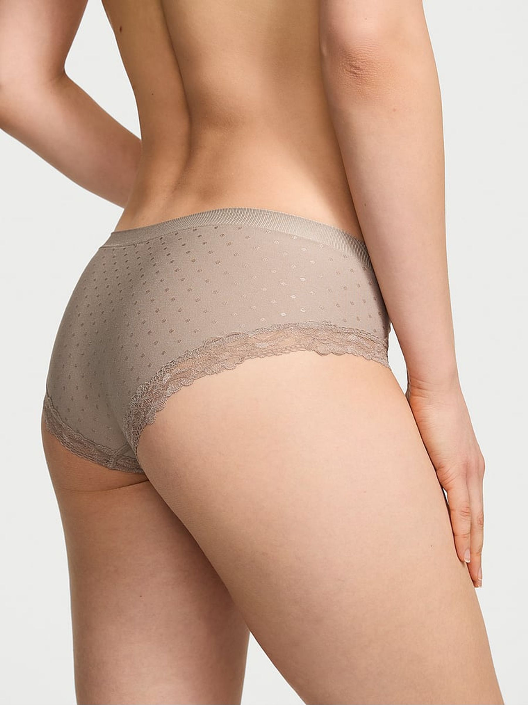Turtle Dove Grey Hipster Knickers - Image 2 of 3