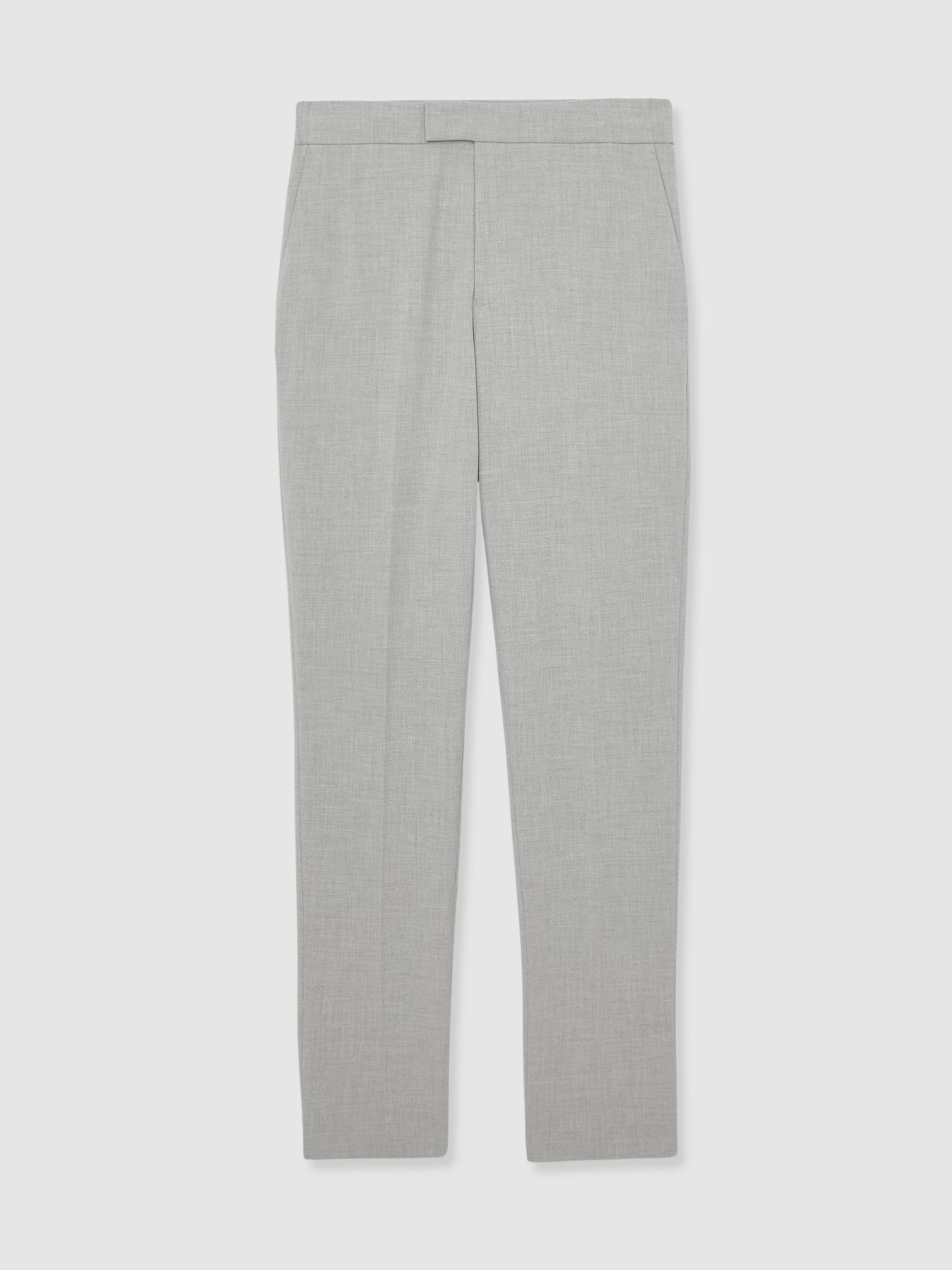 Stretch Slim-Fit Drawstring Trousers in Grey - image 1