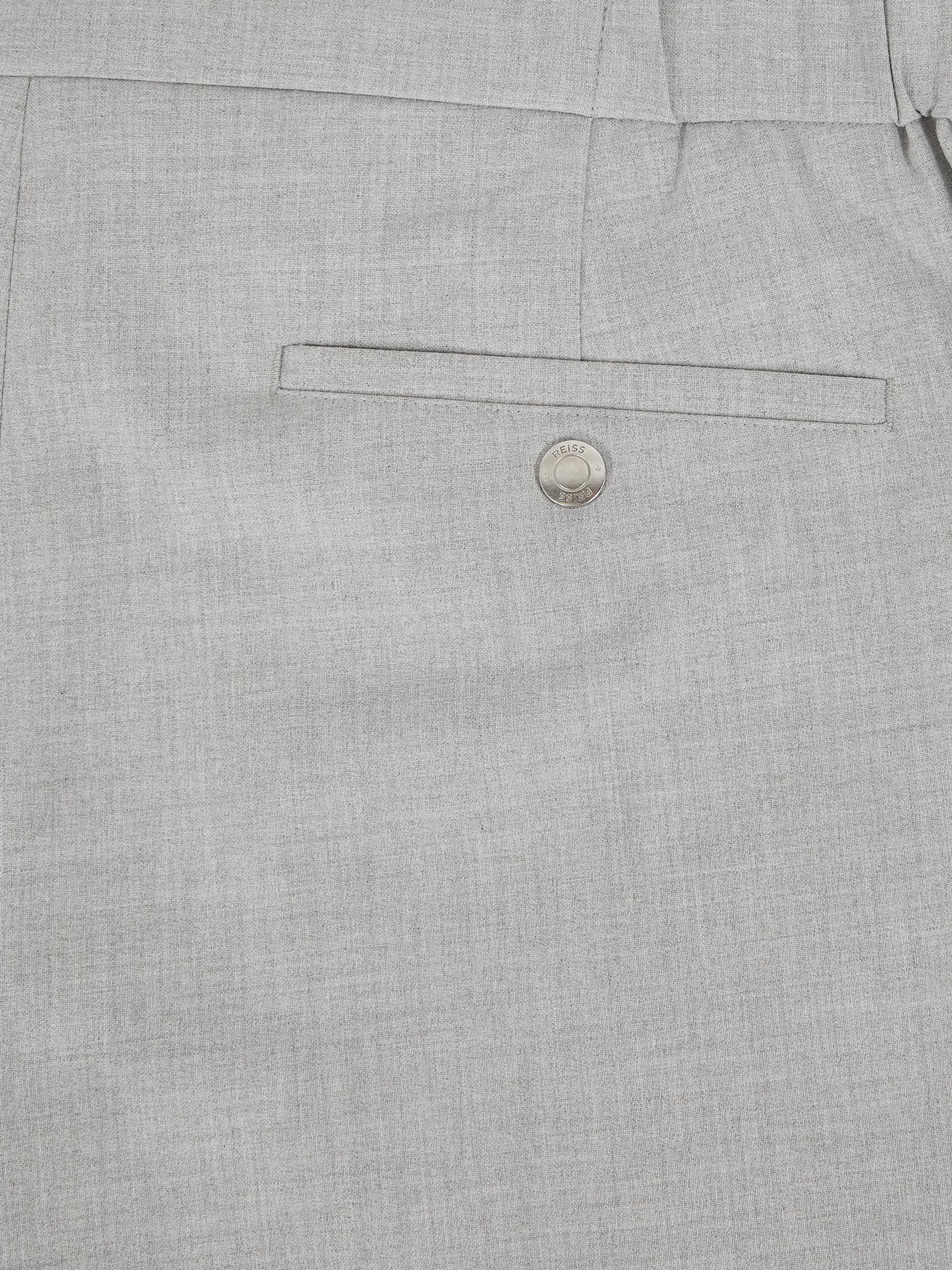 Stretch Slim-Fit Drawstring Trousers in Grey - image 3