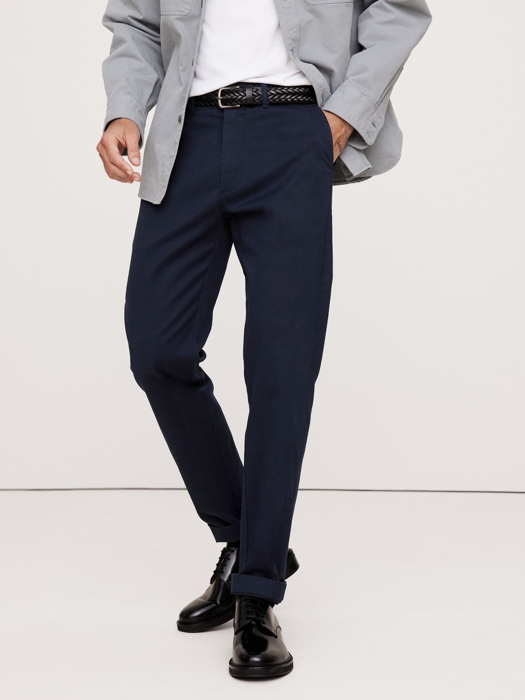 Banana Republic Blue Athletic Slim Stretch Chino - Image 1 of 1