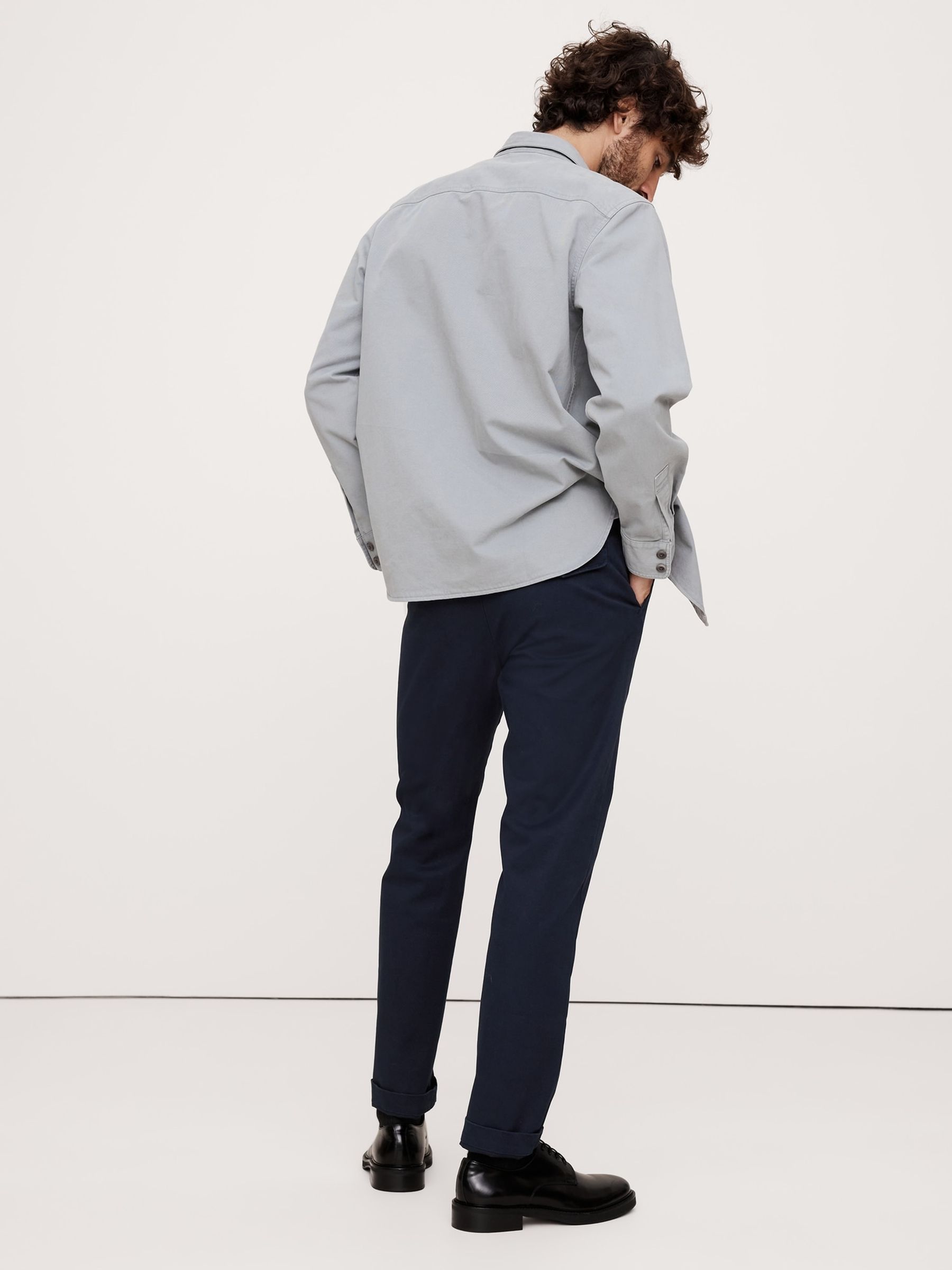 Banana Republic Blue Authentic Slim Stretch Chinos - Image 2 of 4
