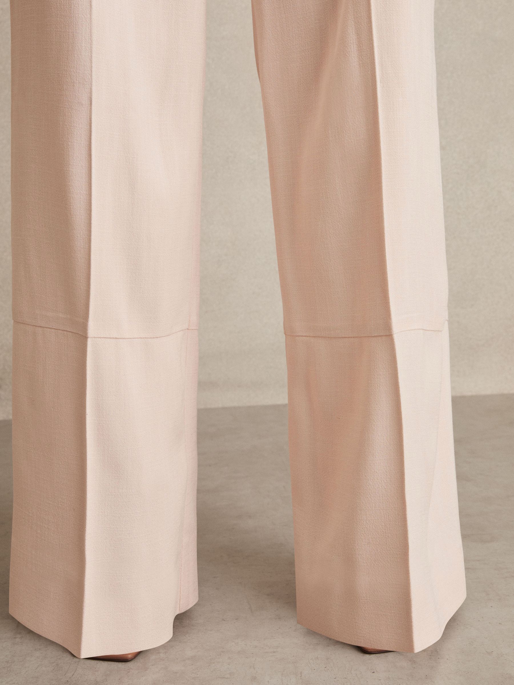 Wide-Leg Suit Trousers in Pink - image 4