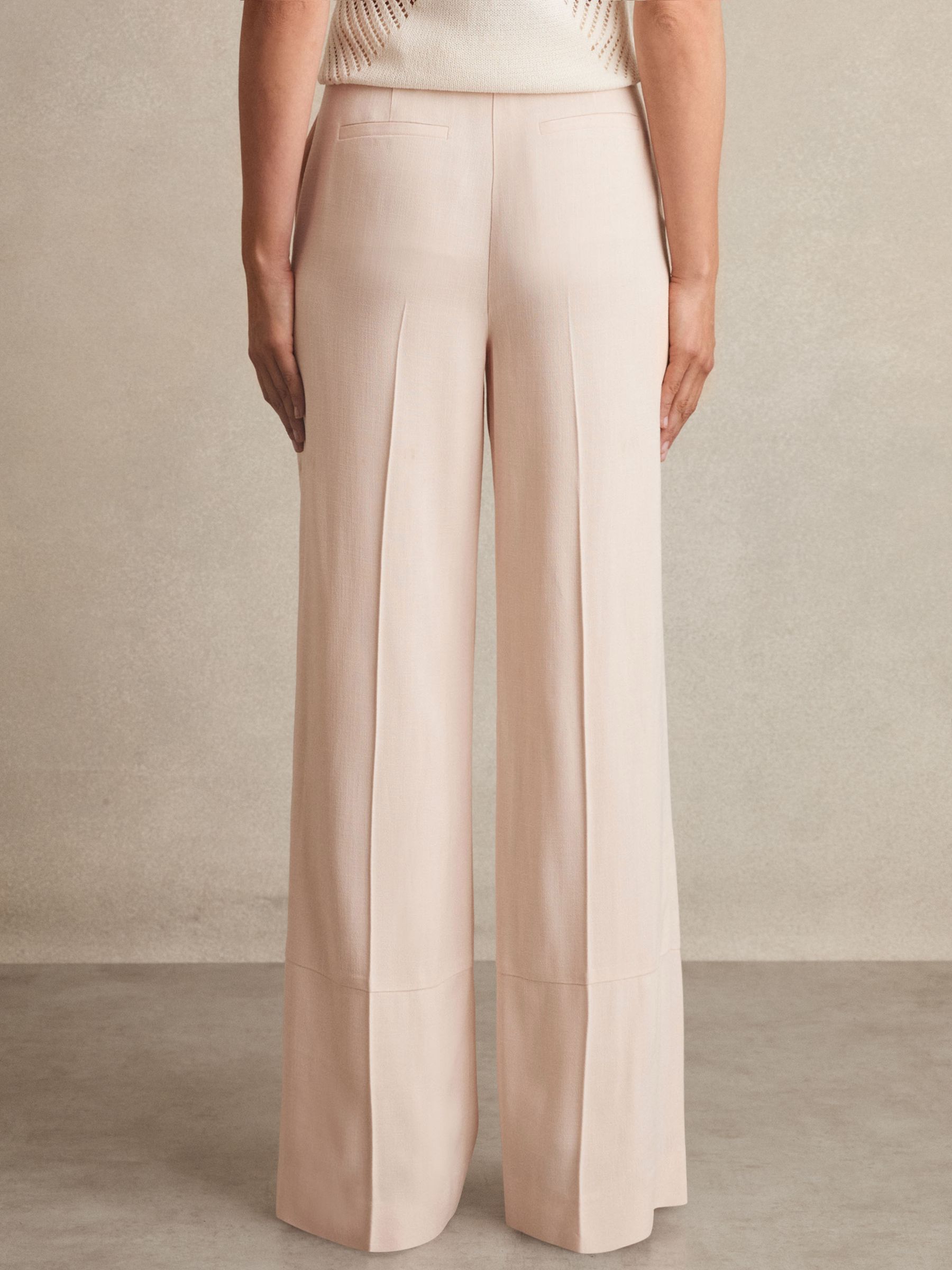 Wide-Leg Suit Trousers in Pink - Image 5 of 7