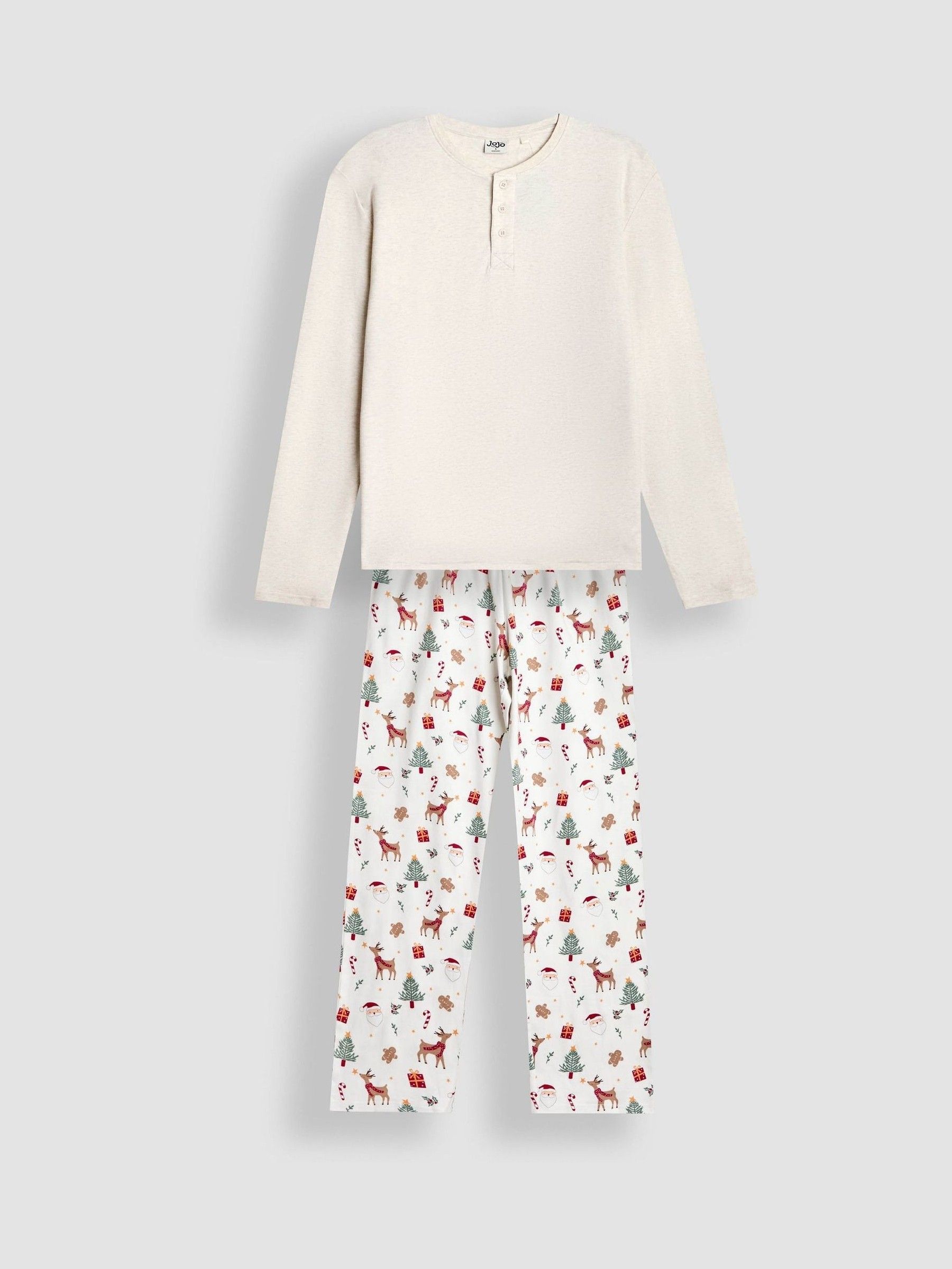Cream Men's Christmas Pyjama Set - Image 1 of 6