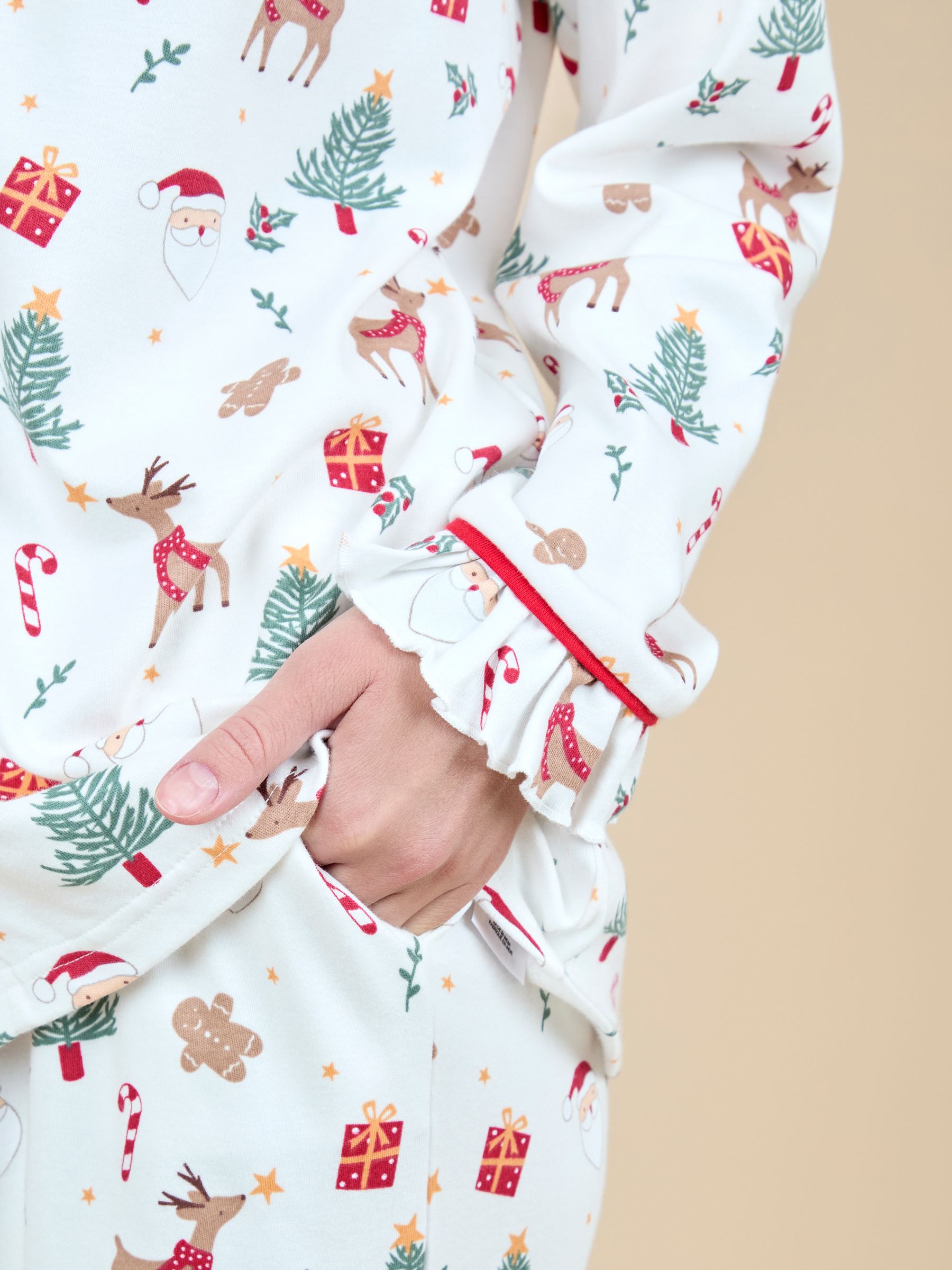 Cream Women's Christmas Pyjama Set - Image 4 of 5