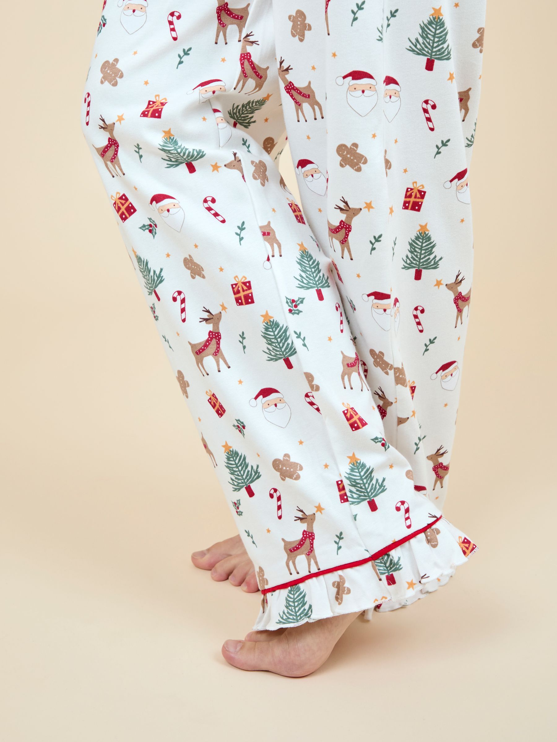 Cream Women's Christmas Pyjama Set - Image 5 of 5