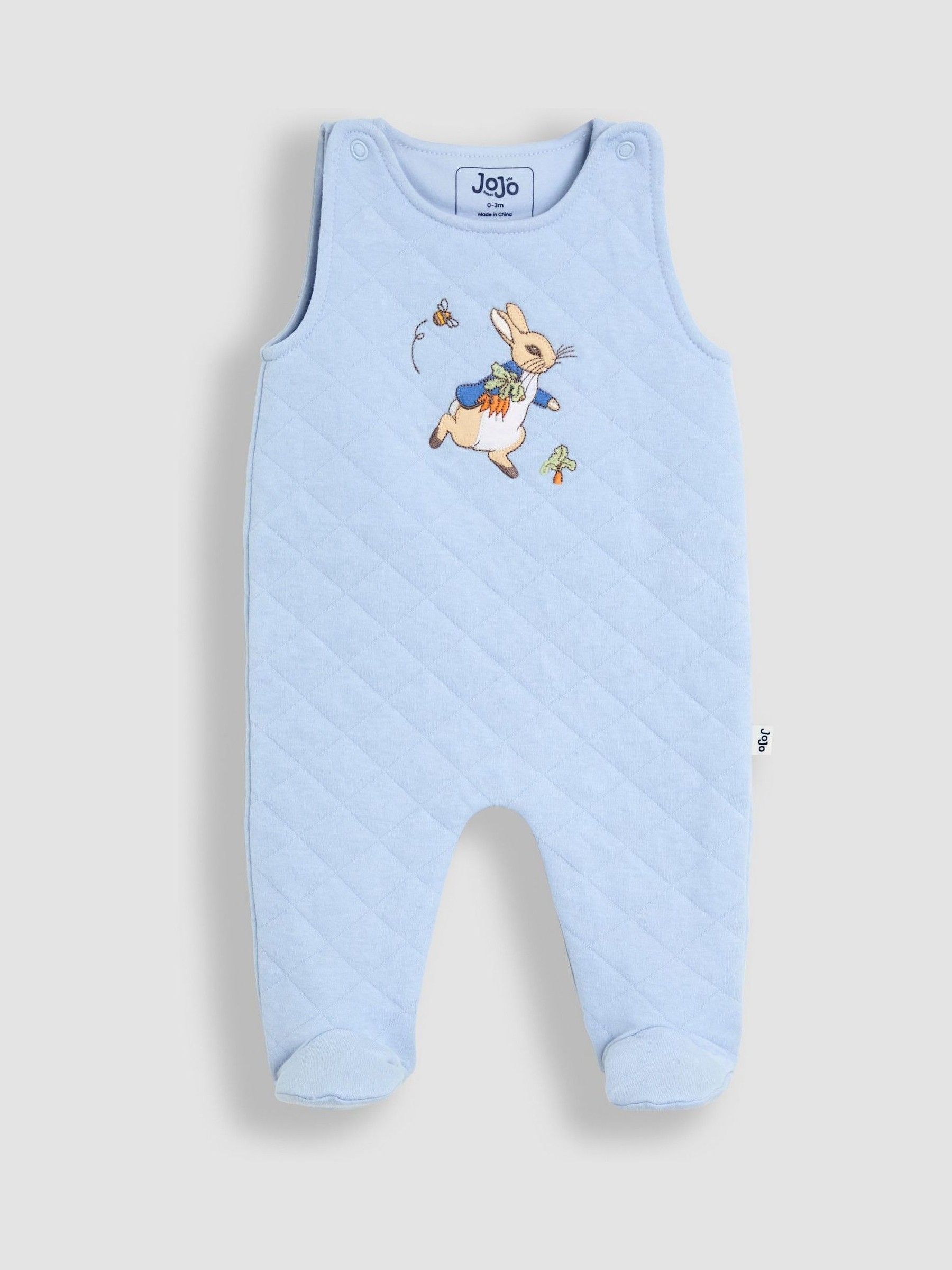 Blue Quilted 2-Piece Dungaree Set - Image 2 of 6