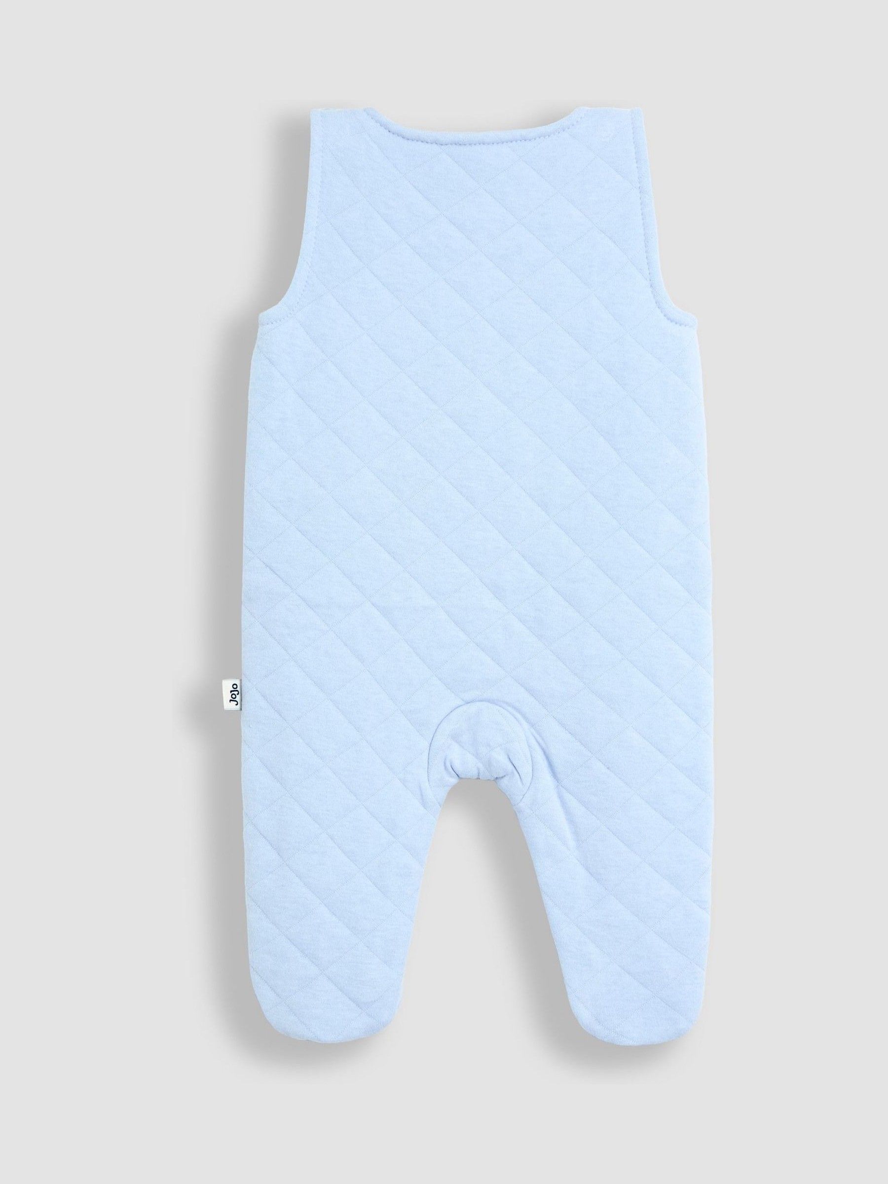 Blue Quilted 2-Piece Dungaree Set - Image 3 of 6