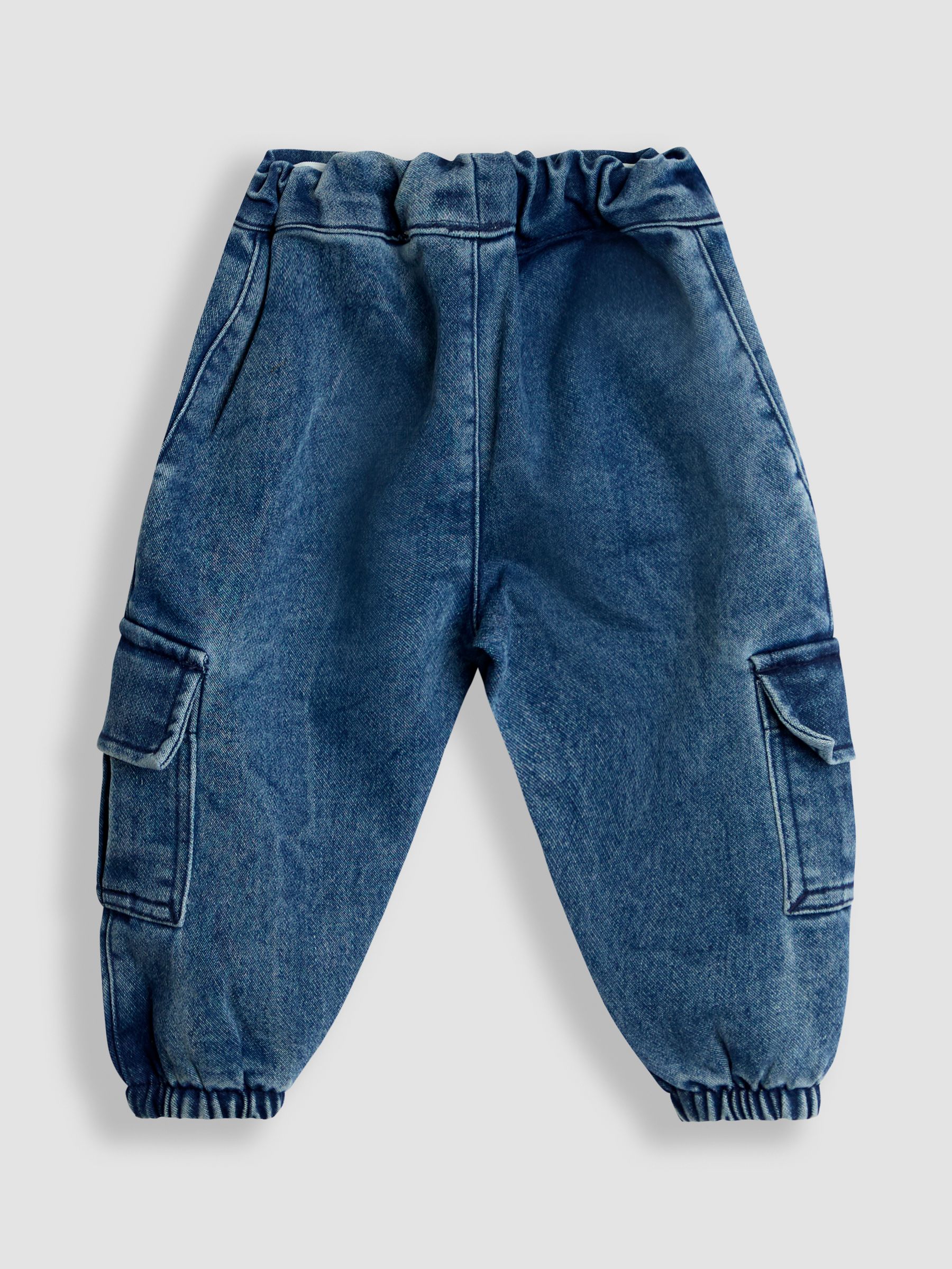 Denim Blue Cargo Trousers - Image 2 of 4
